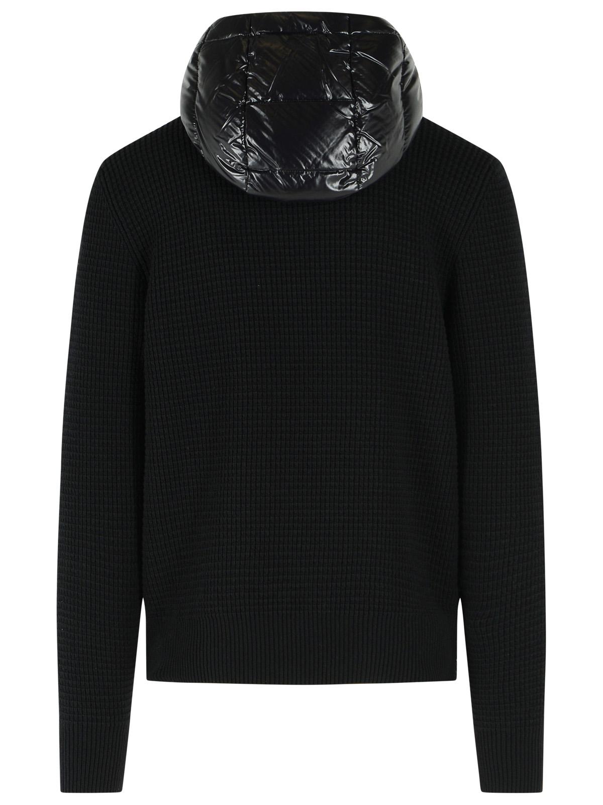 Moncler 'Tricot' Black Virgin Wool Cardigan Men MONCLER