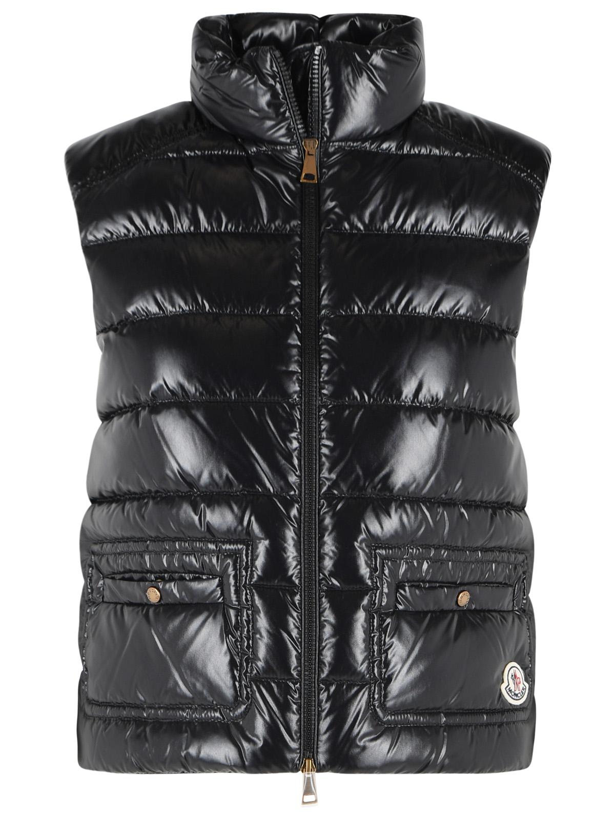Moncler 'Frelon' Glossy Black Polyamide Vest Women MONCLER