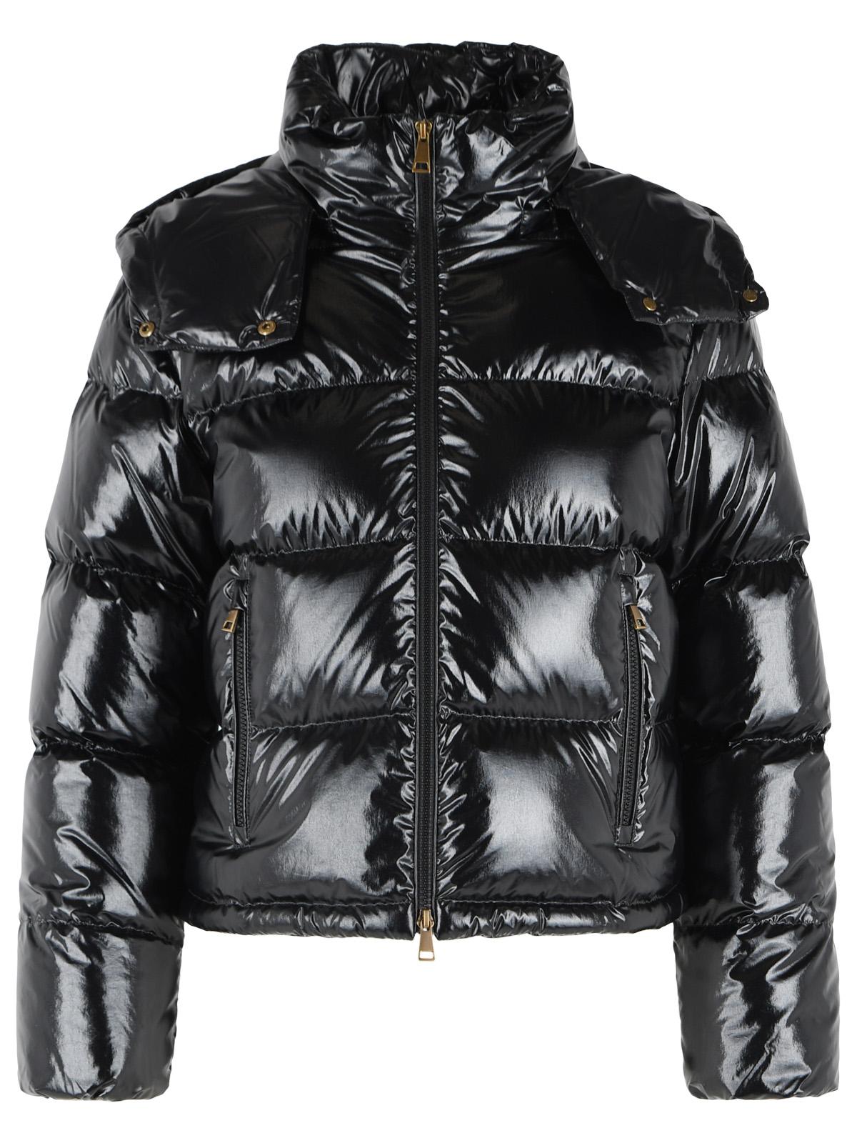 Moncler 'Niveole' Glossy Black Polyamide Down Jacket Women MONCLER