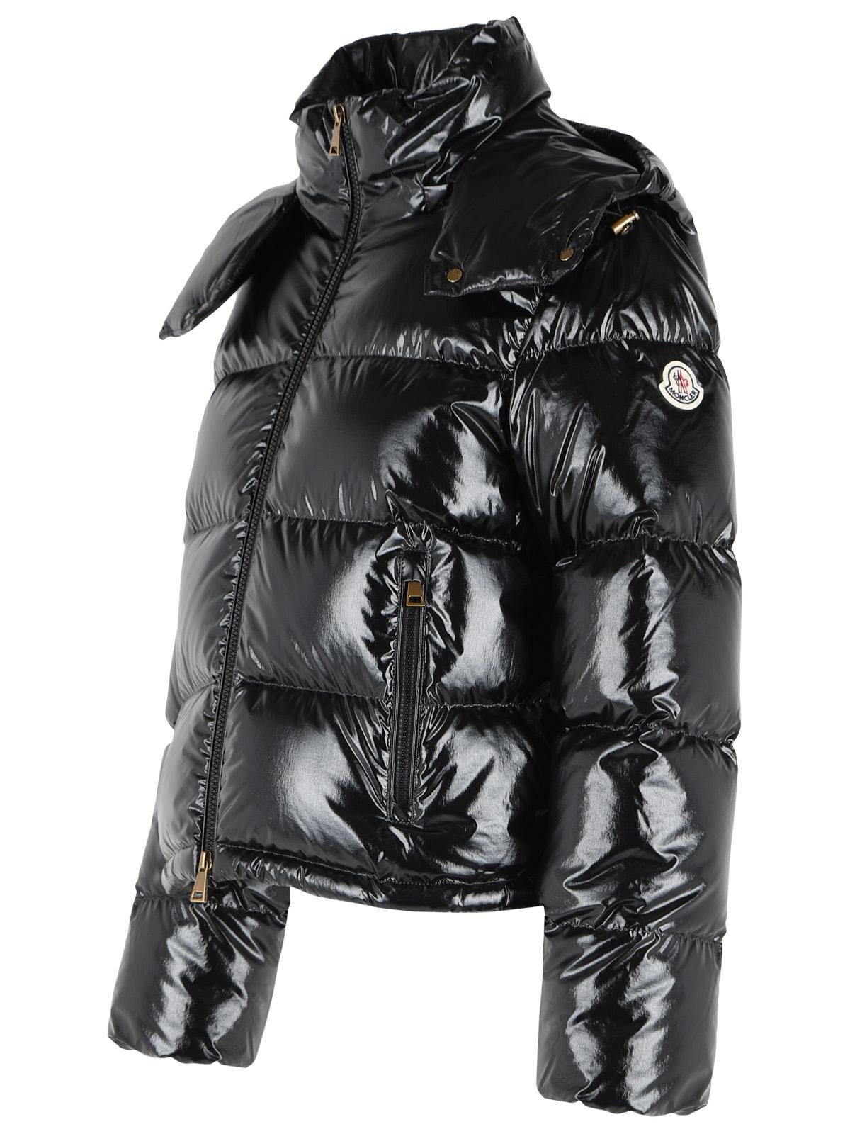 Moncler 'Niveole' Glossy Black Polyamide Down Jacket Women MONCLER