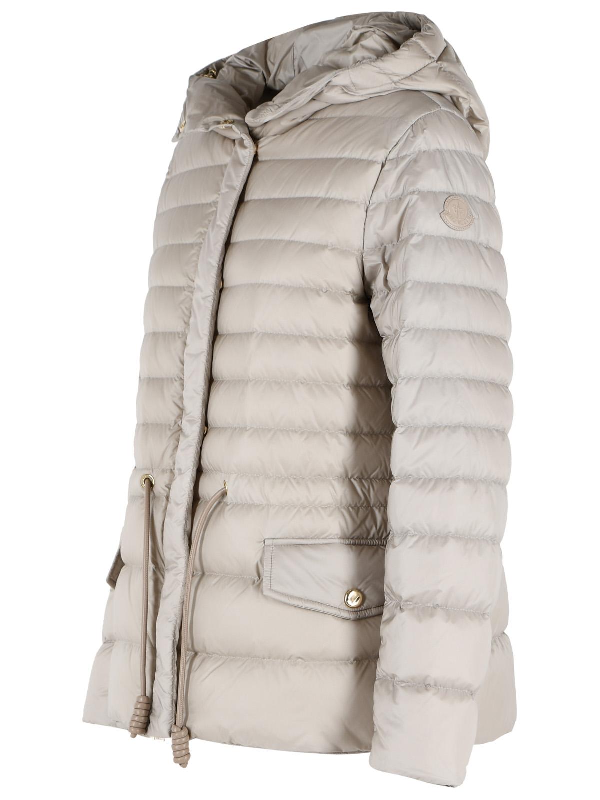 Moncler 'Raies' Light Beige Polyamide Down Jacket Women MONCLER