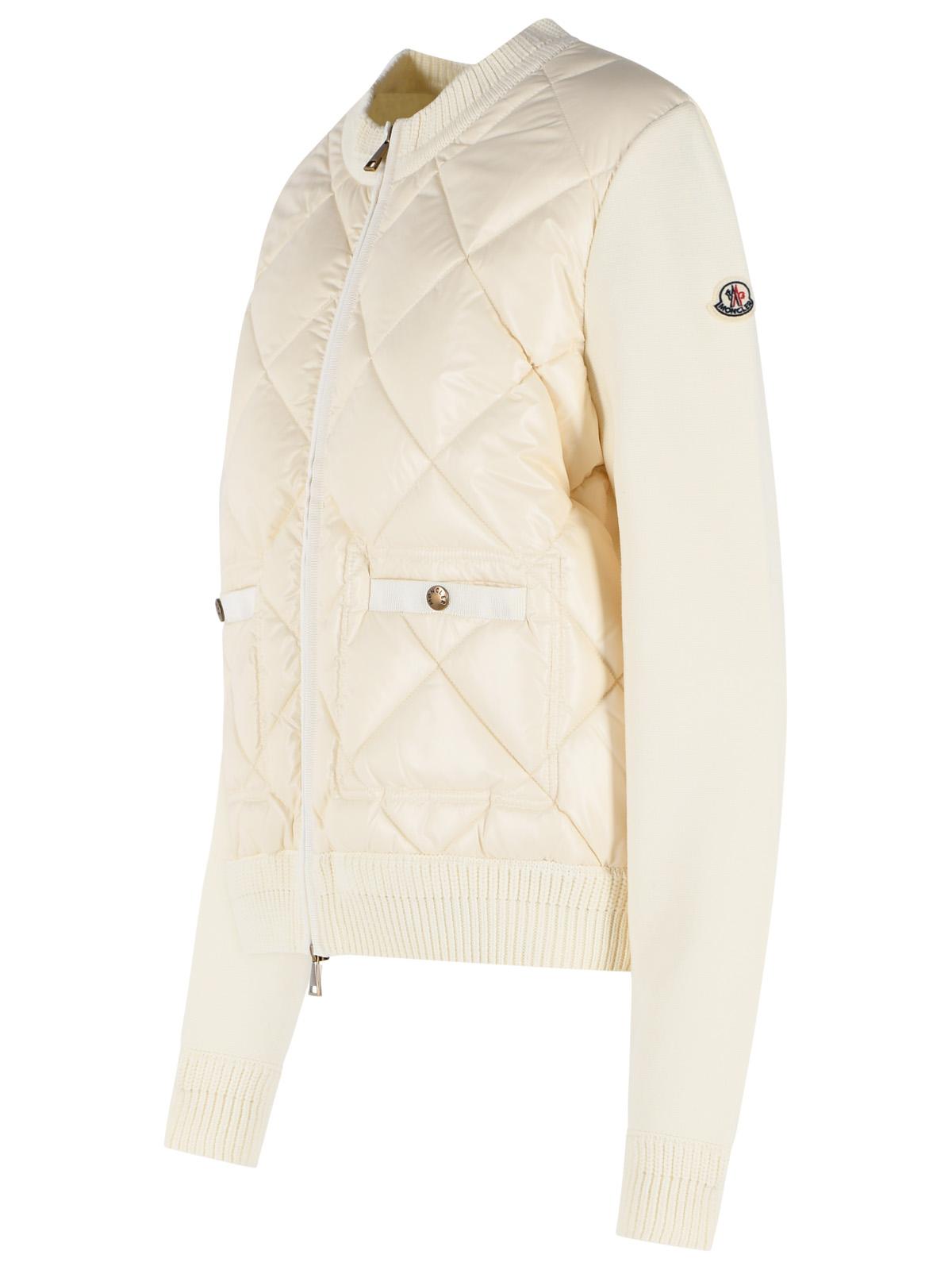 Moncler 'Tricot' Cream Cotton Cardigan Women MONCLER