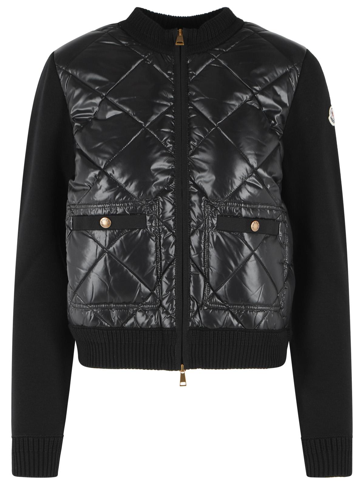 Moncler 'Tricot' Black Cotton Cardigan Women MONCLER