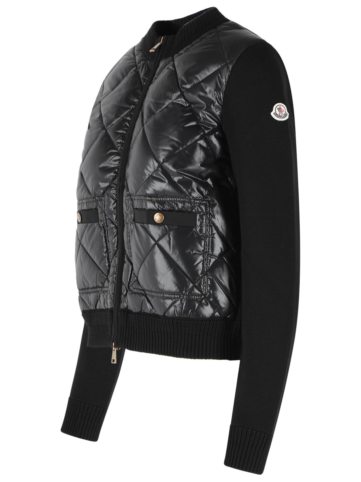 Moncler 'Tricot' Black Cotton Cardigan Women MONCLER