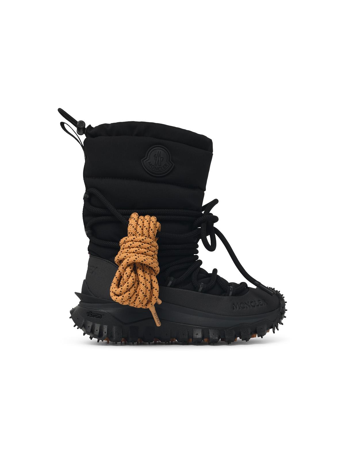 Moncler 'Trailgrip Après' Black Stretch Nylon High Boots Women MONCLER
