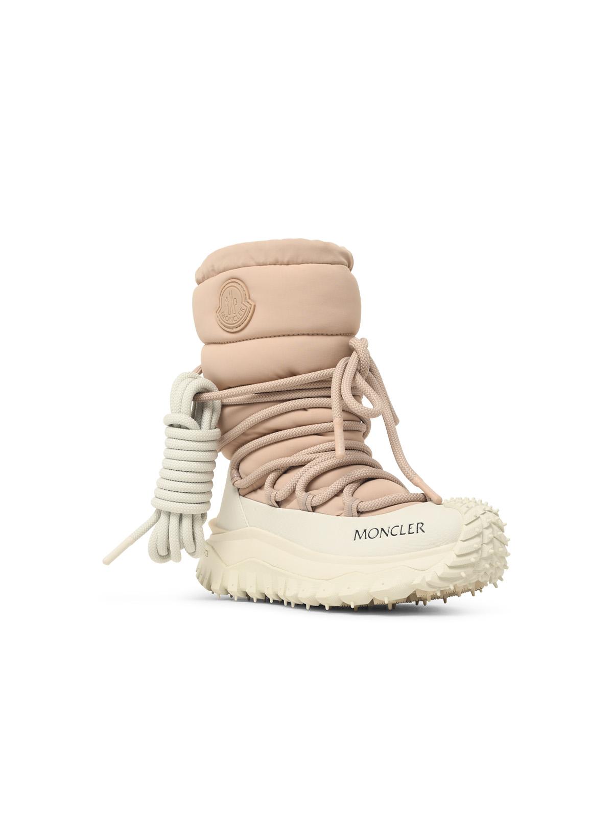 Moncler 'Trailgrip Après' High Boots In Stretch Nylon Nude Women MONCLER