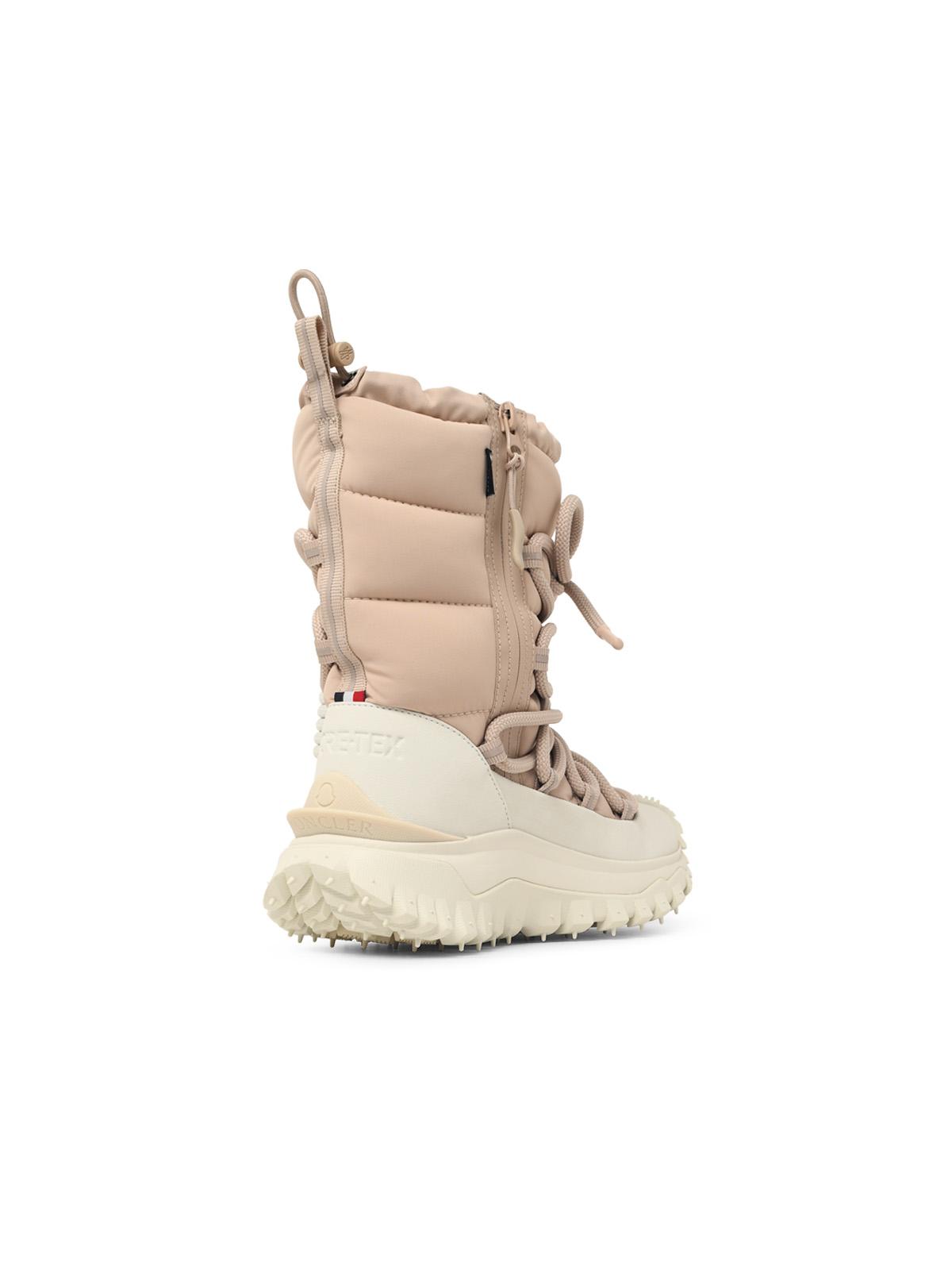 Moncler 'Trailgrip Après' High Boots In Stretch Nylon Nude Women MONCLER