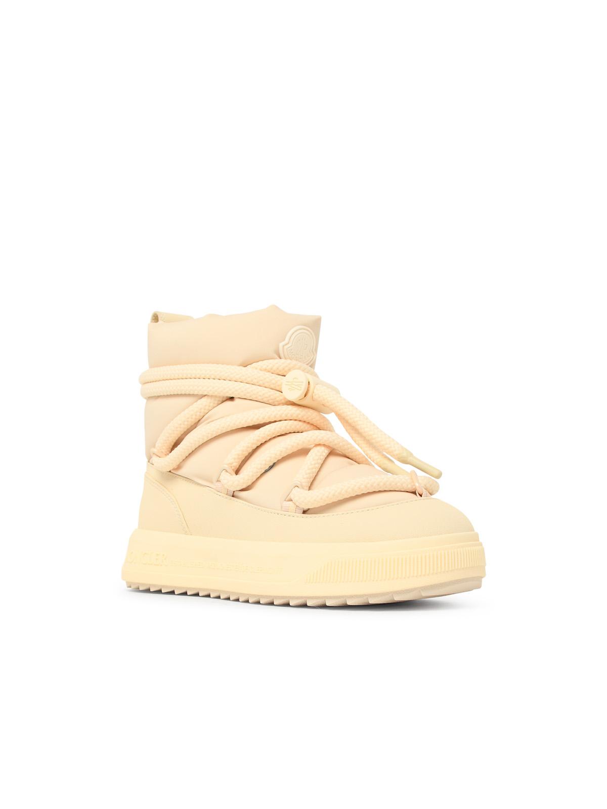 Moncler 'Altive Mid' Snow Boots In Cream Polyamide Blend Women MONCLER