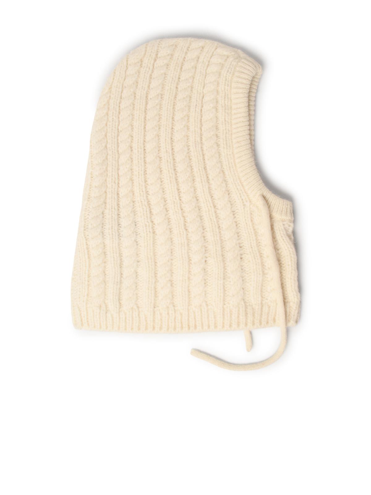 Moncler Ivory Alpaca Blend Balaclava Women