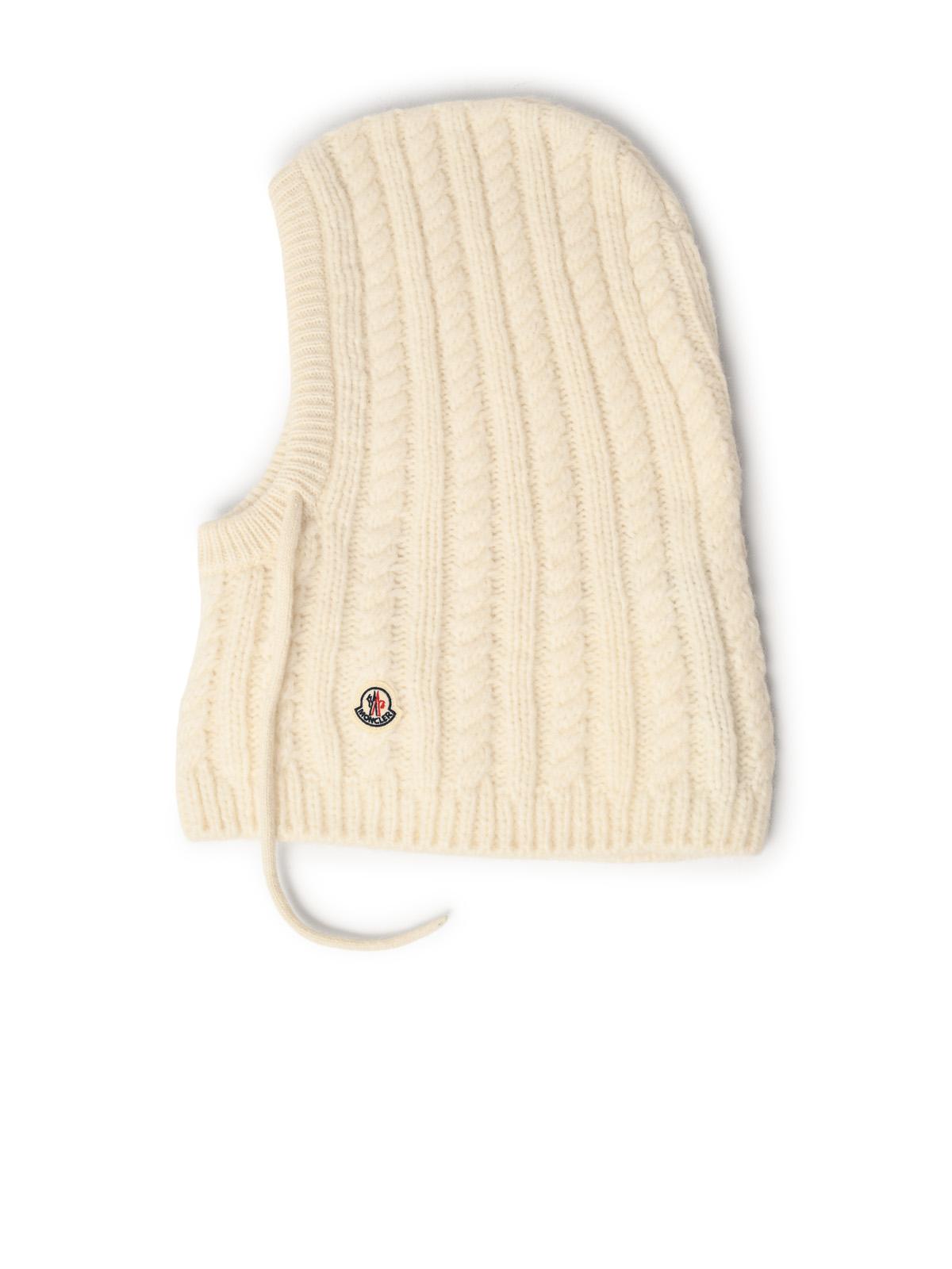 Moncler Ivory Alpaca Blend Balaclava Women