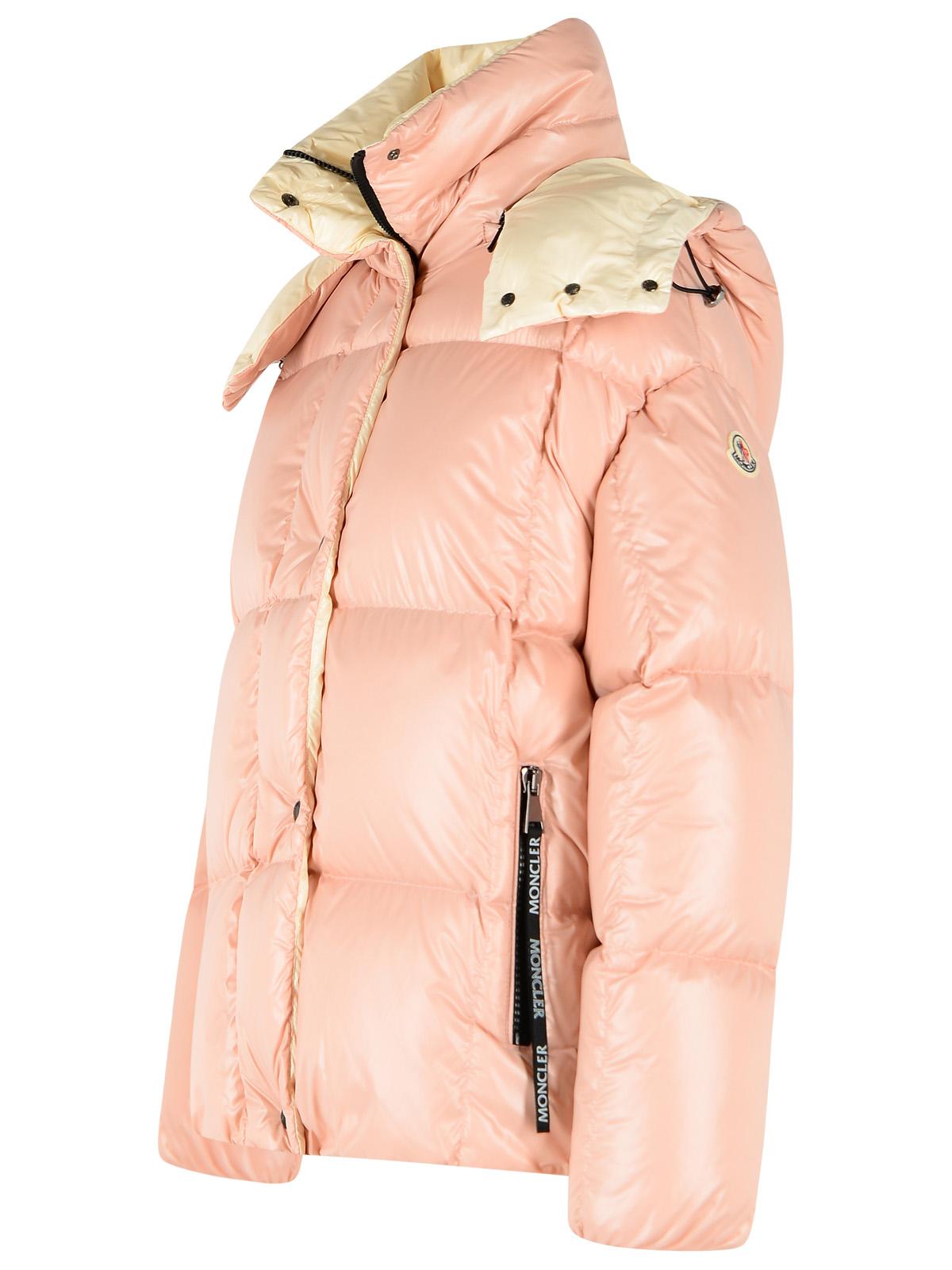 Moncler 'Parana' Short Light Pink Laqué Nylon Down Jacket Women MONCLER