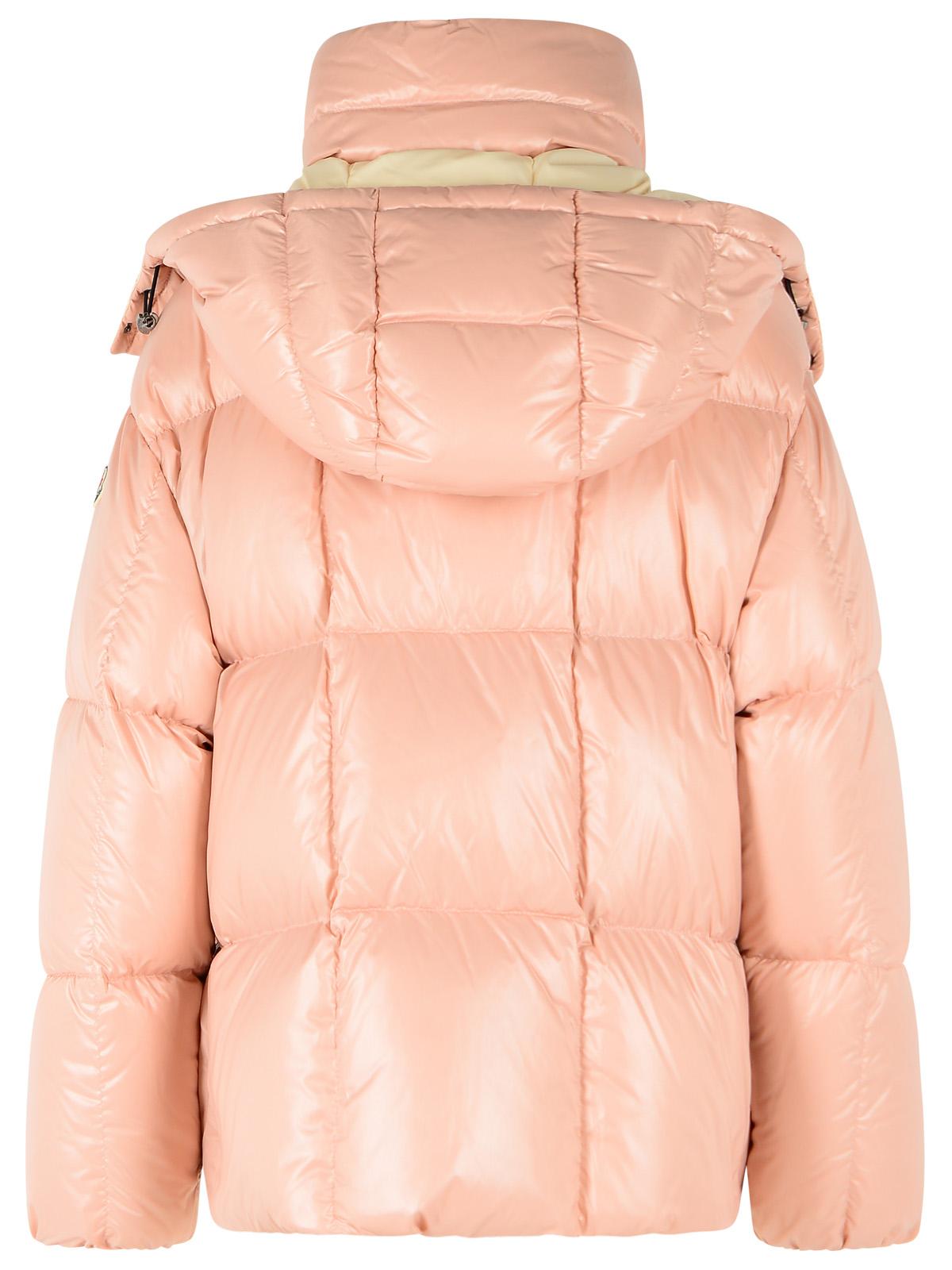 Moncler 'Parana' Short Light Pink Laqué Nylon Down Jacket Women MONCLER