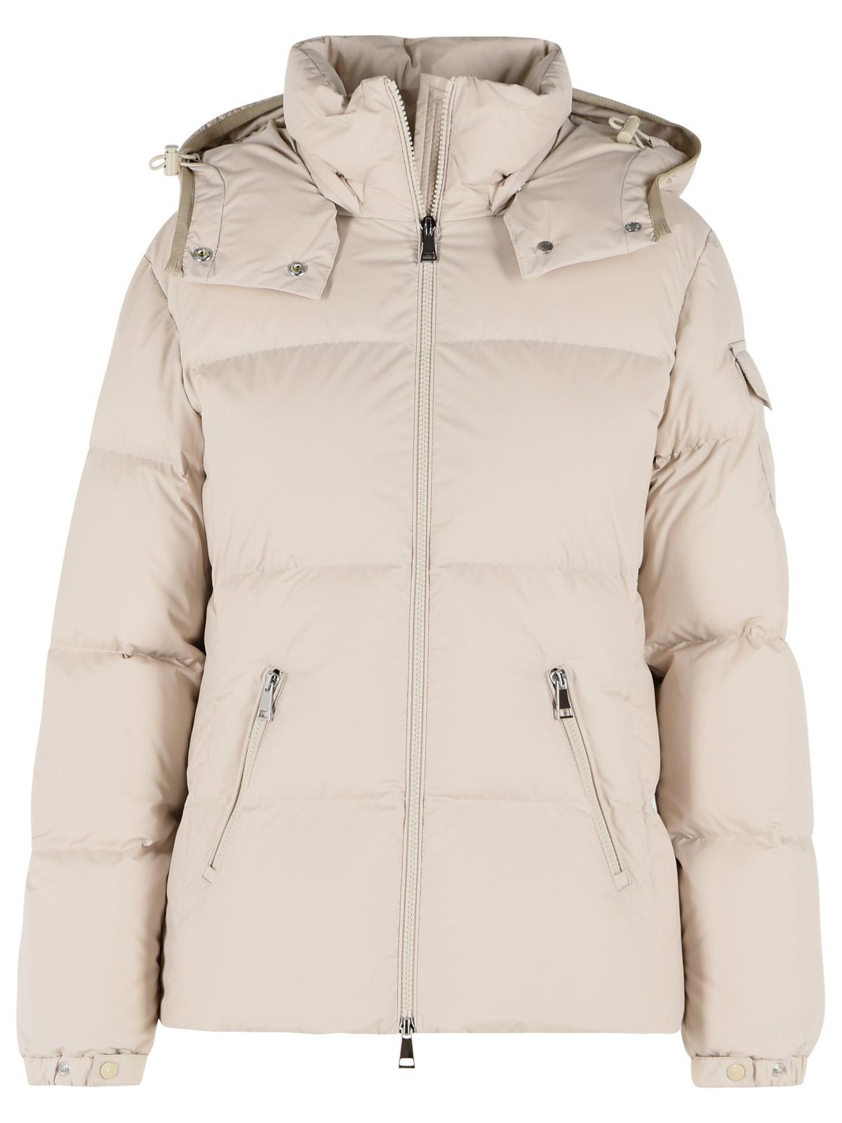 Moncler 'Fourmines' Cream Polyester Short Down Jacket Women MONCLER