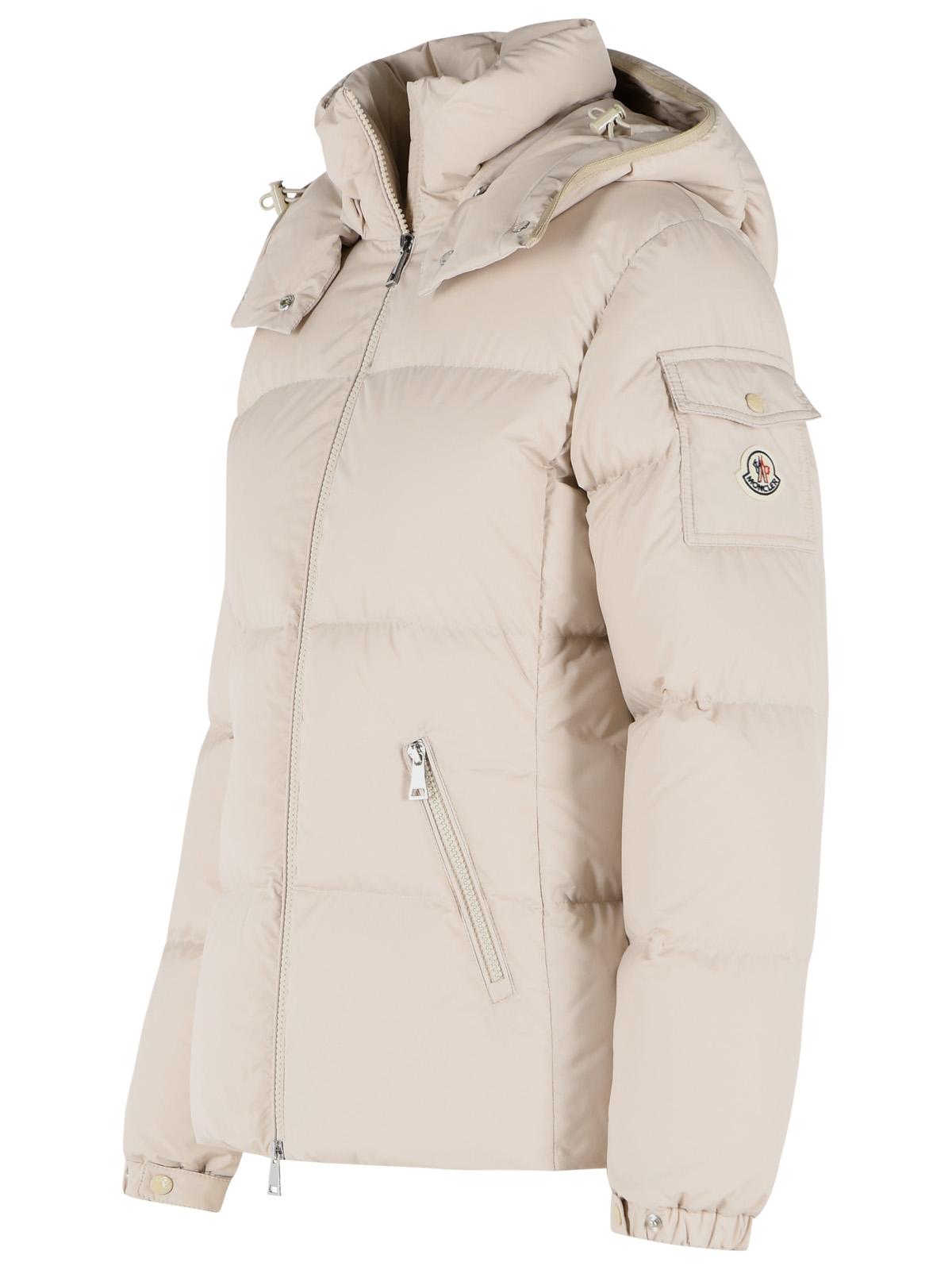 Moncler 'Fourmines' Cream Polyester Short Down Jacket Women MONCLER