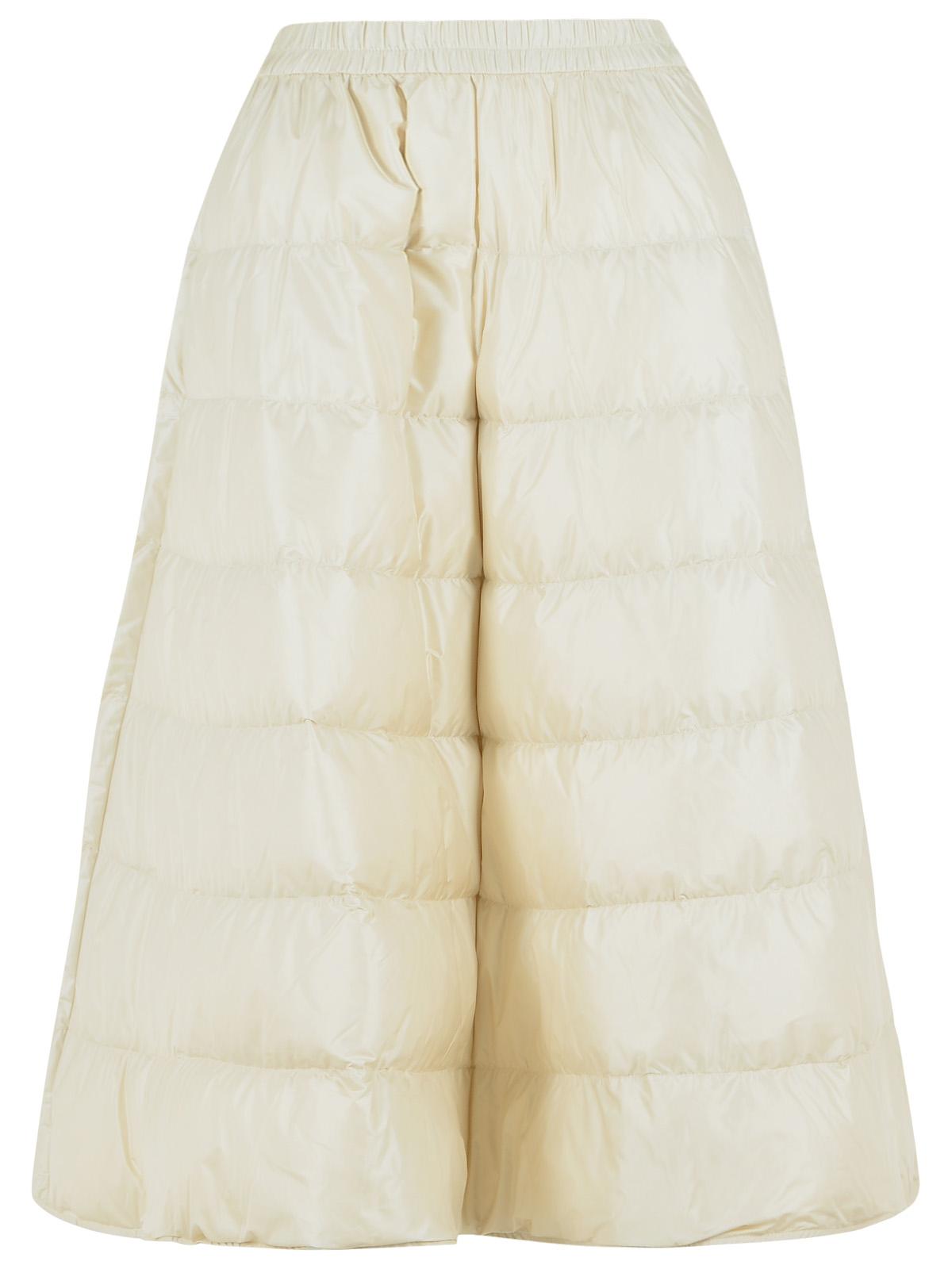 Moncler Padded Ivory Polyamide Midi Skirt Women MONCLER