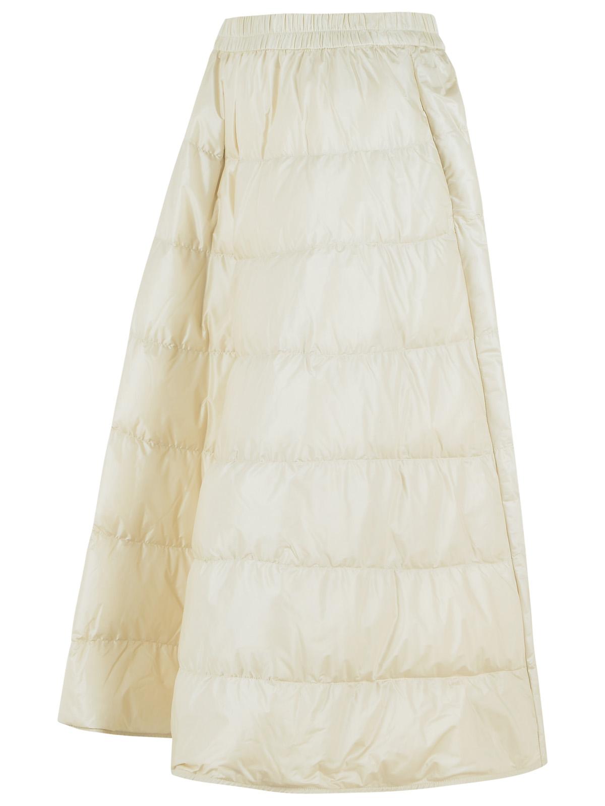 Moncler Padded Ivory Polyamide Midi Skirt Women MONCLER
