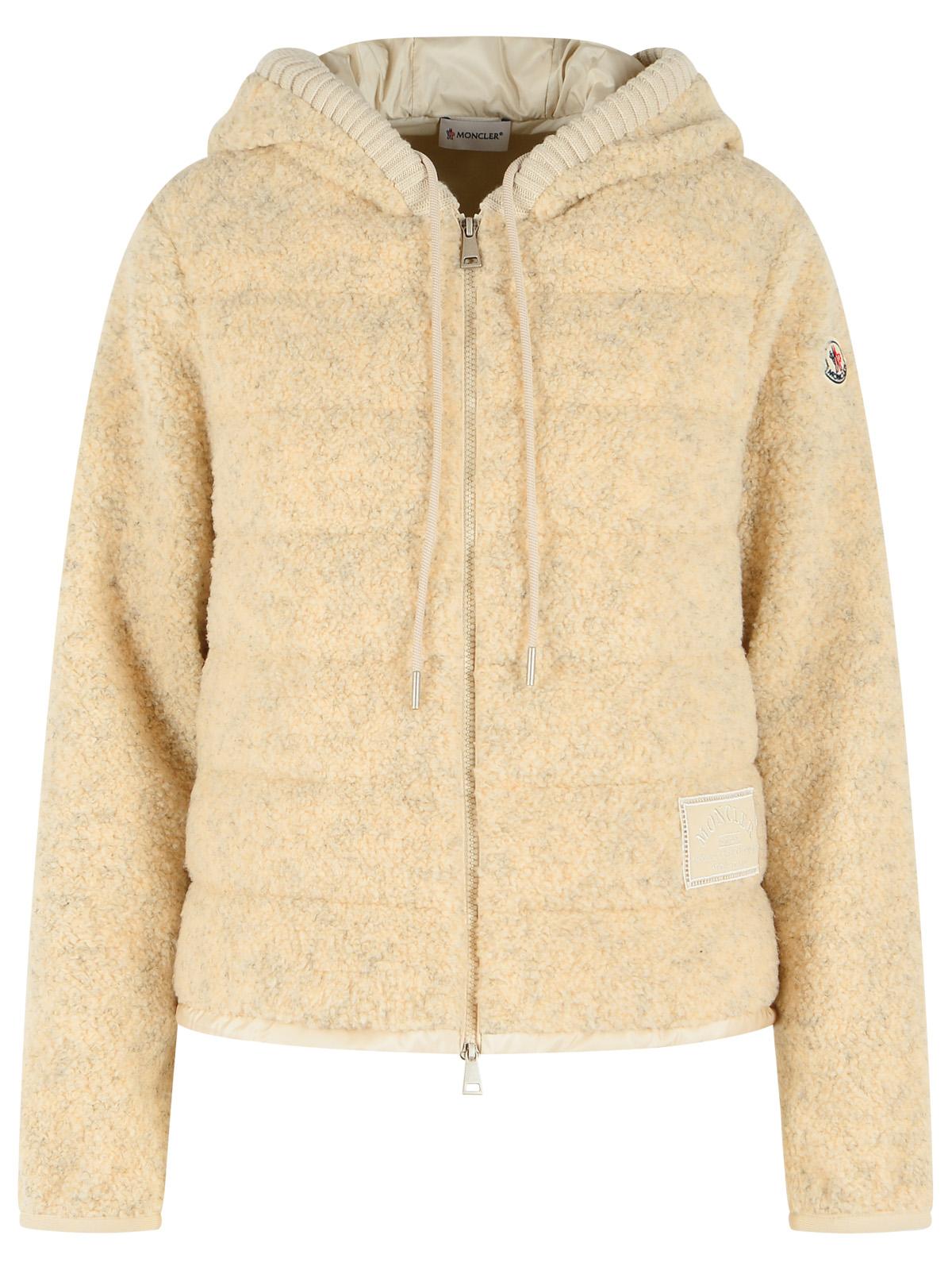 Moncler Beige Cotton Blend Sweater Women MONCLER