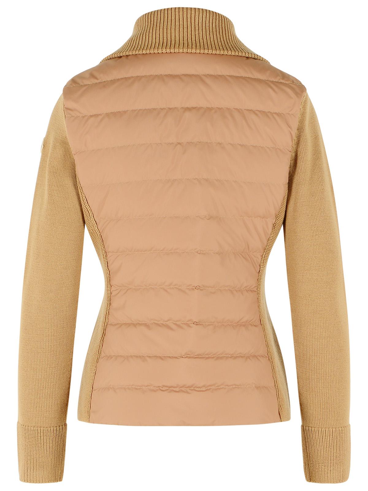 Moncler 'Tricot' Camel Virgin Wool Cardigan Women MONCLER