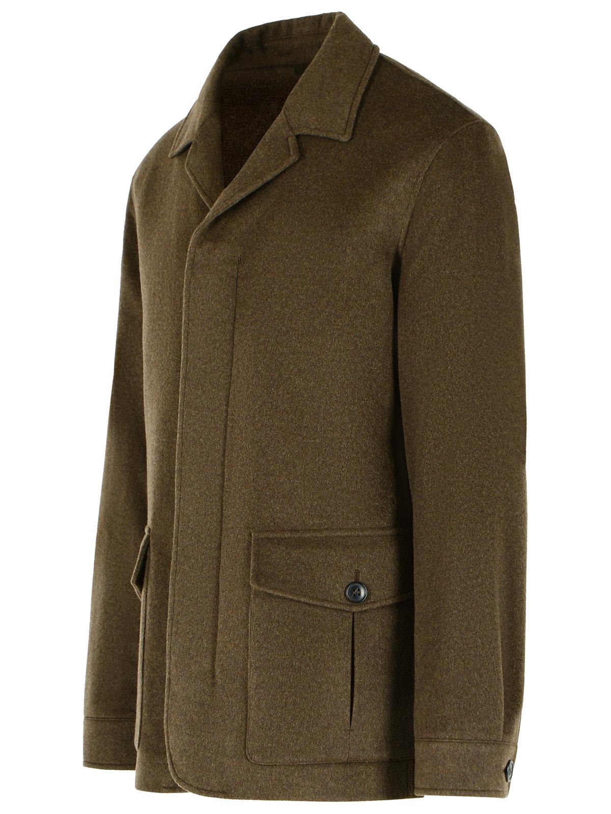 Zegna 'Elements Oasi' Brown Cashmere Jacket Men ZEGNA