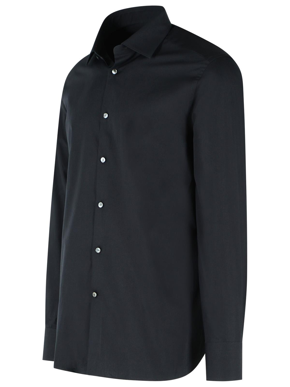 Zegna Black Trophy Cotton Shirt Men ZEGNA