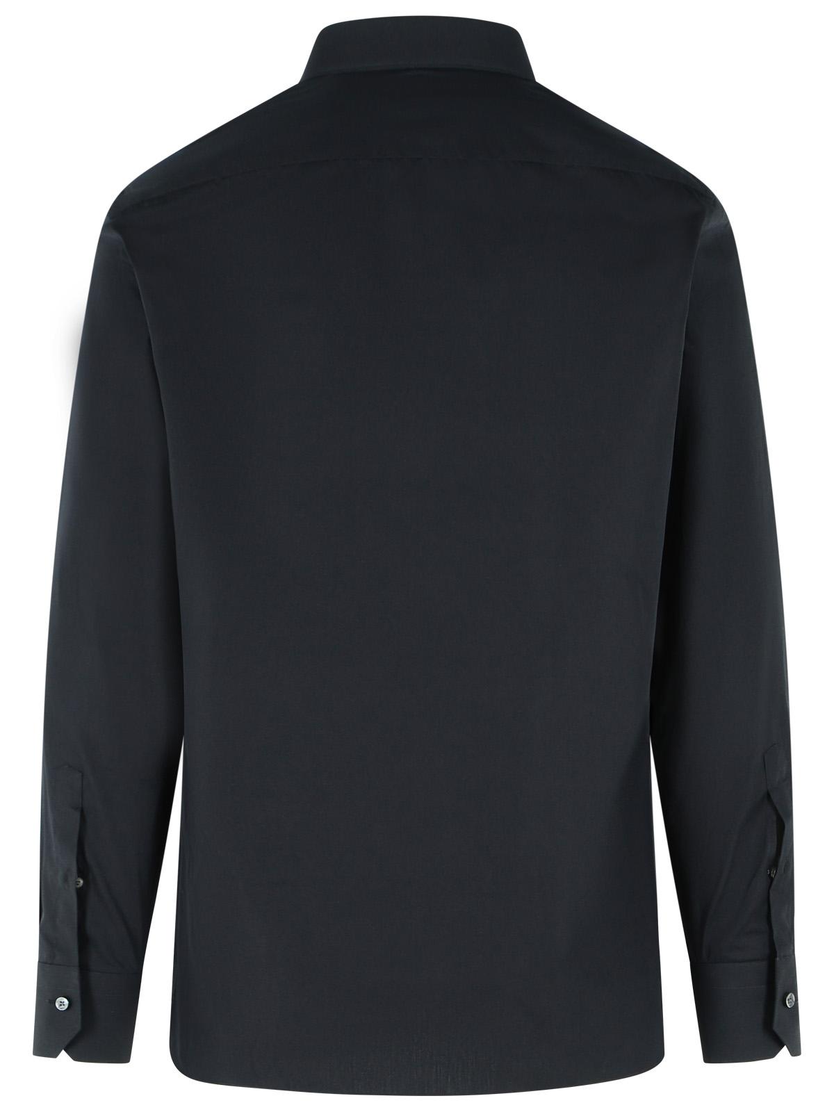 Zegna Black Trophy Cotton Shirt Men ZEGNA