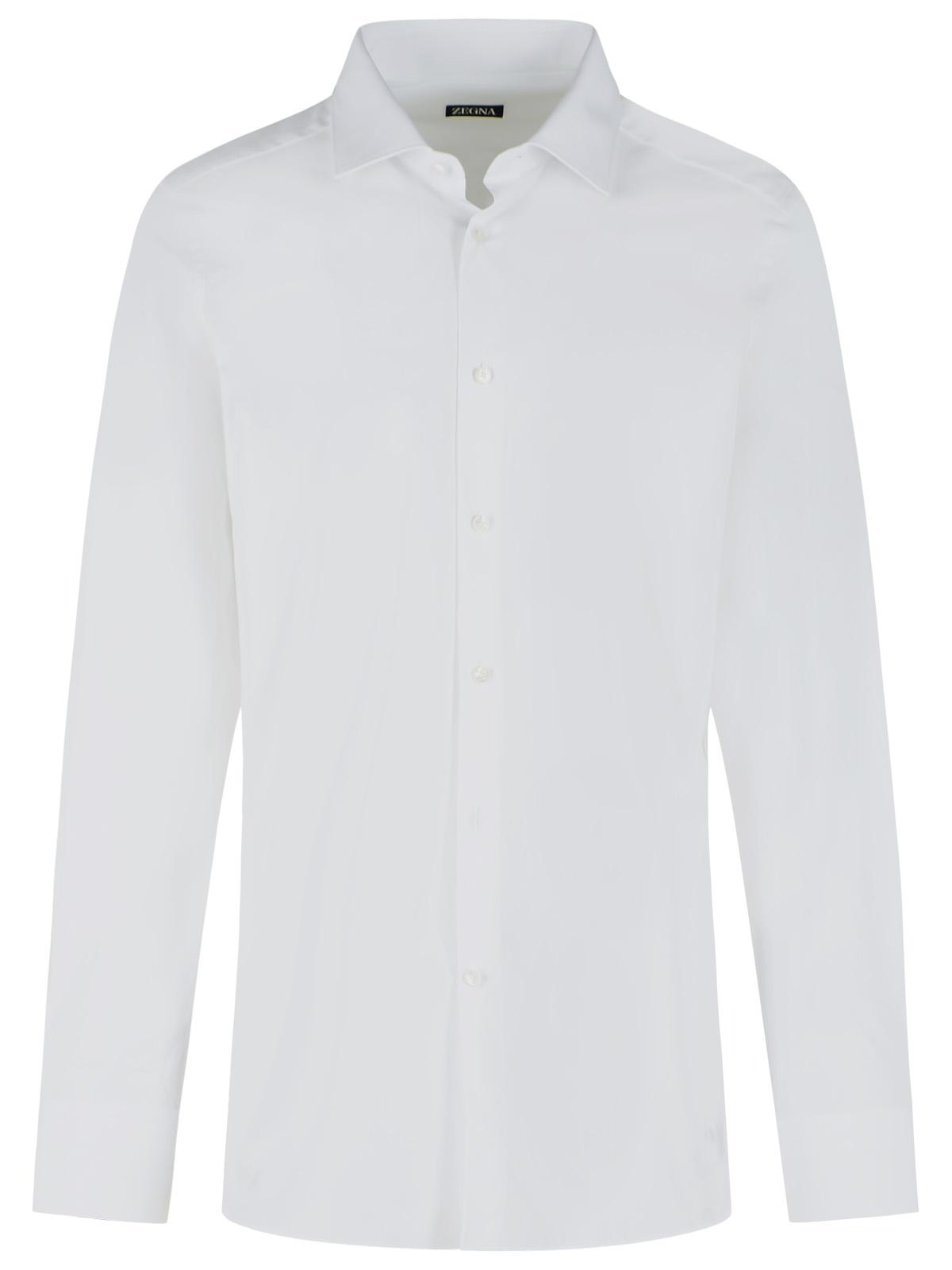 Zegna White Trophy Cotton Shirt Men ZEGNA