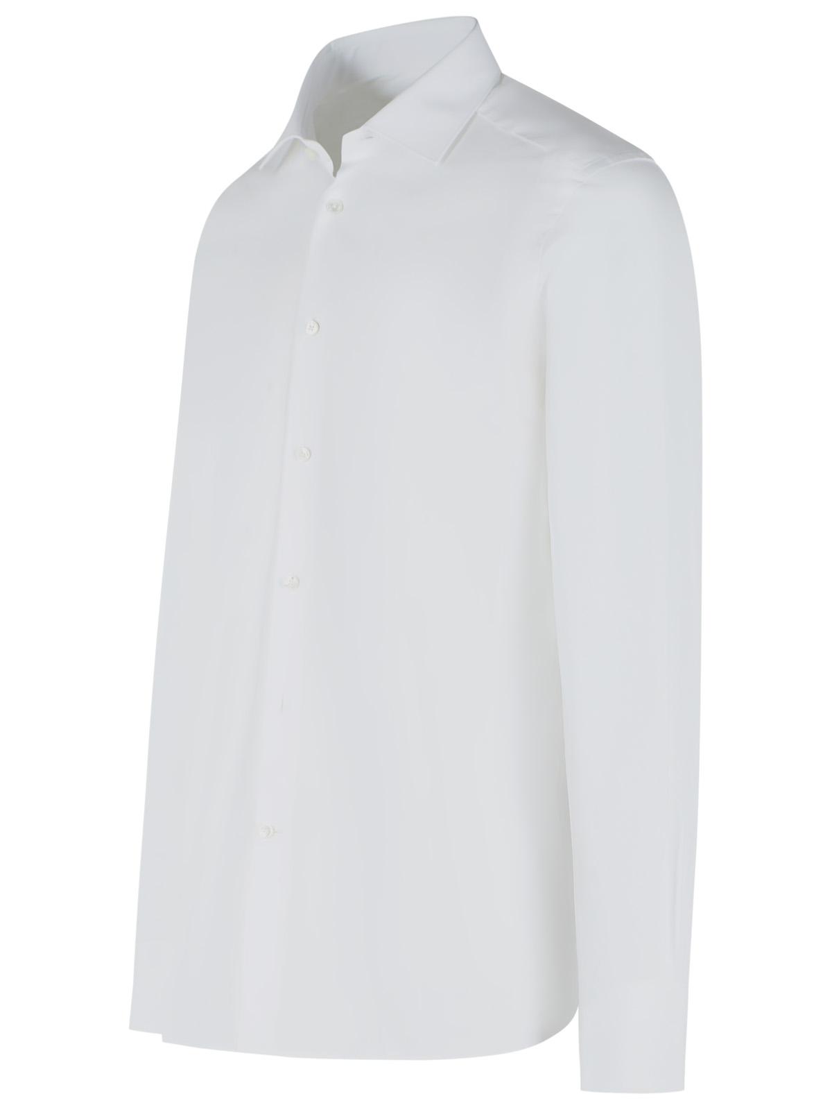 Zegna White Trophy Cotton Shirt Men ZEGNA