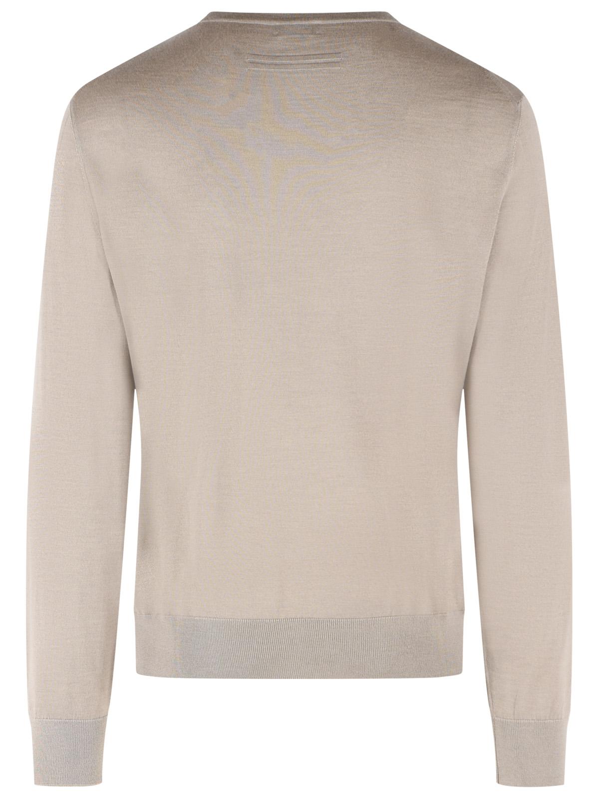 Zegna Beige Cashmere And Silk Sweater Men ZEGNA