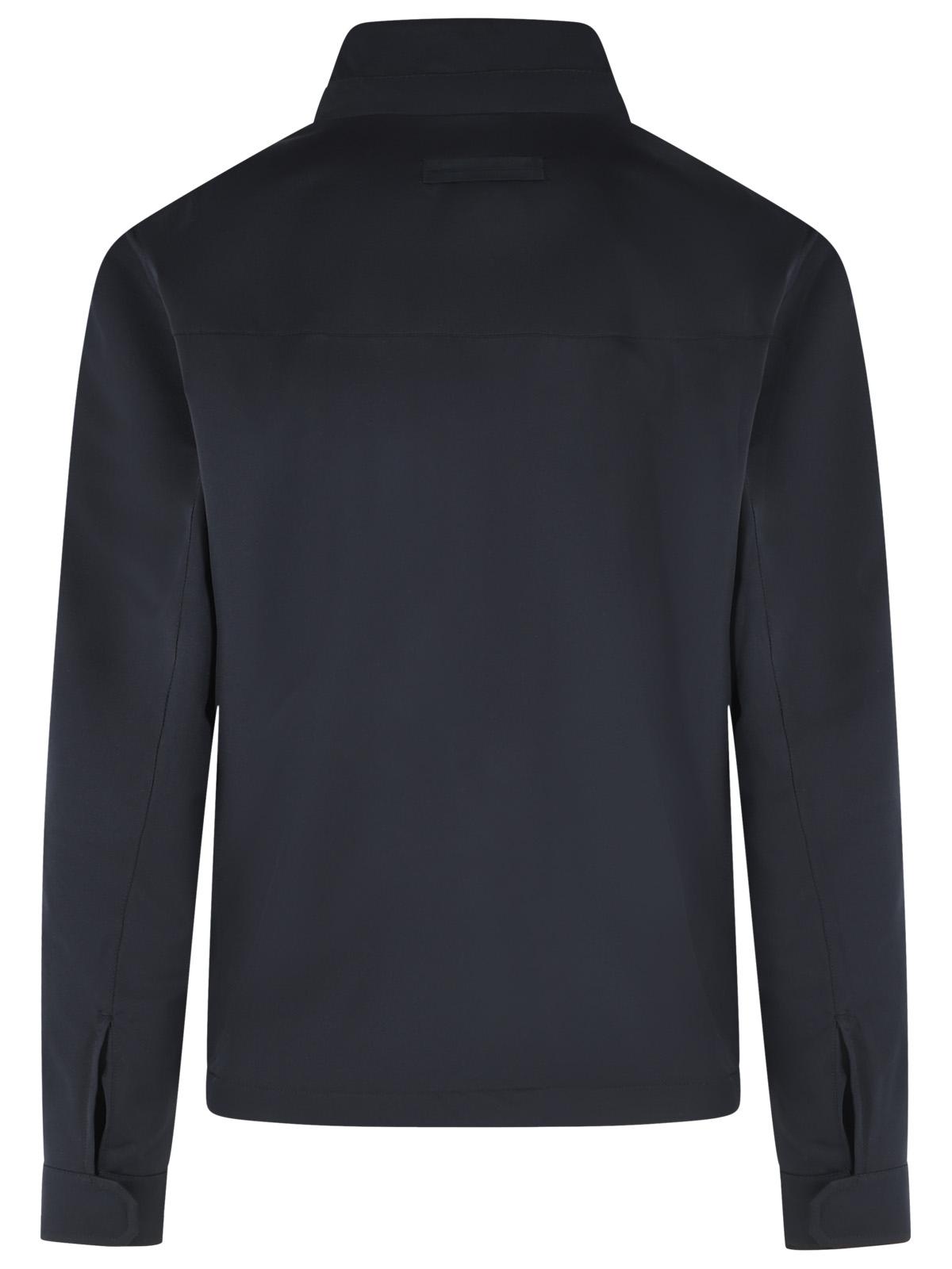 Zegna 'Motorin' Dark Blue Polyester Jacket Men ZEGNA