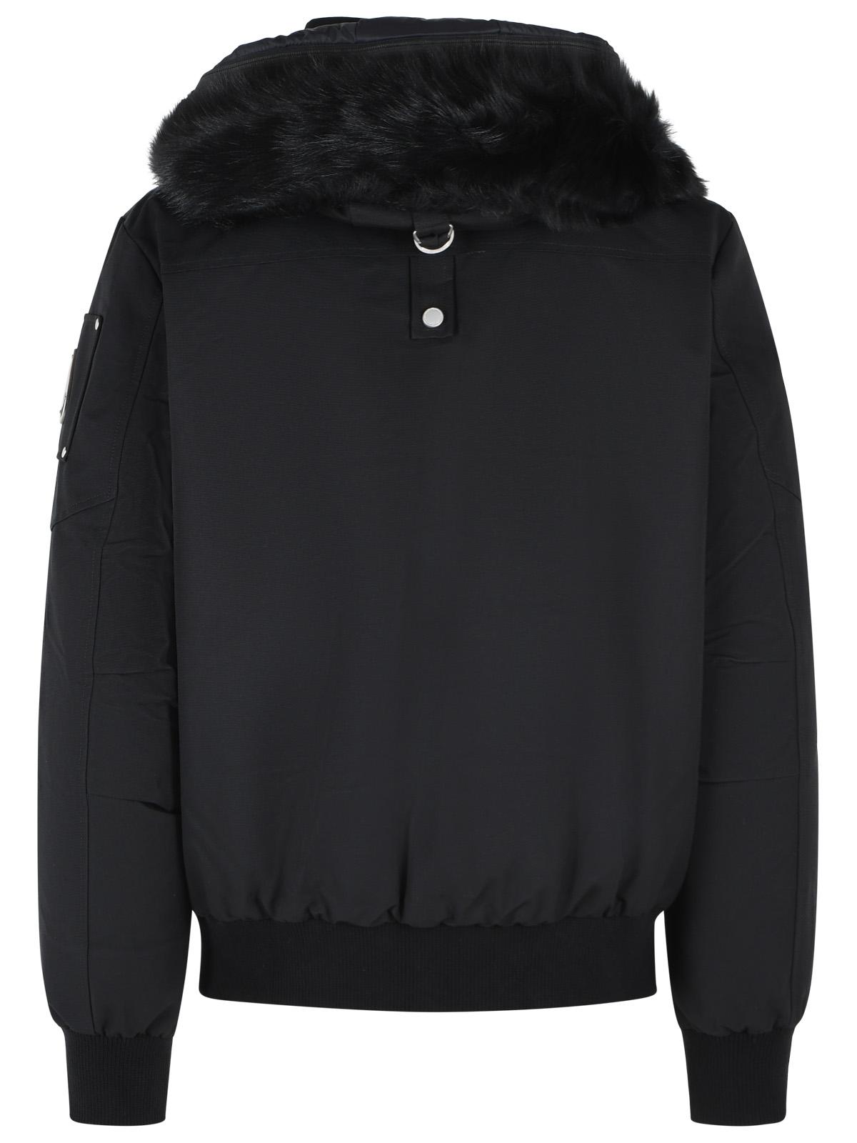 Moose Knuckles 'Original Ballistic' Black Cotton Blend Bomber Jacket Men MOOSE KNUCKLES