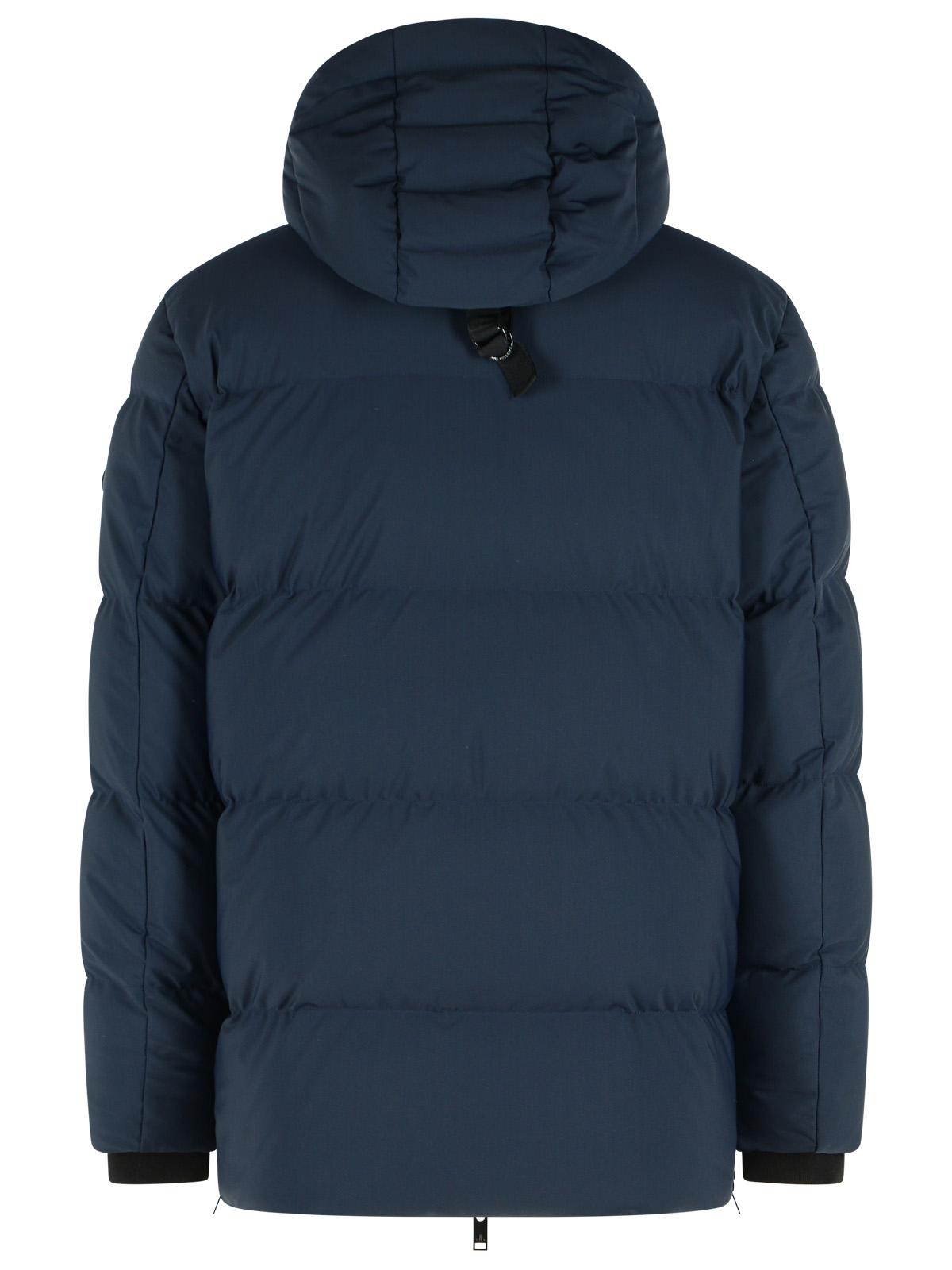 Moose Knuckles 'Soho 3Q' Navy Stretch Nylon Down Jacket Men MOOSE KNUCKLES