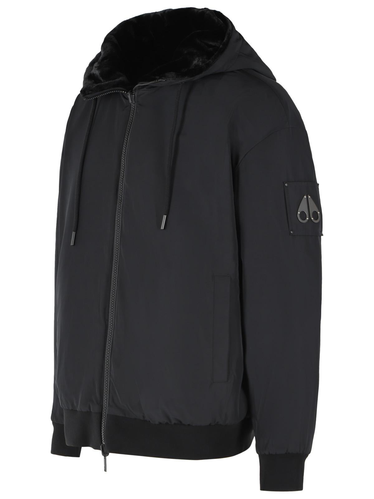 Moose Knuckles 'Bunny' Black Polyester Reversible Jacket Men MOOSE KNUCKLES