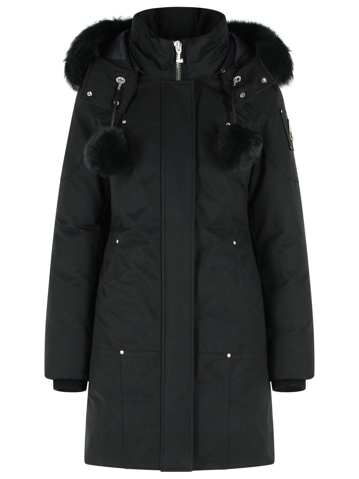 Moose Knuckles 'Stirling Original' Black Cotton Blend Parka Women MOOSE KNUCKLES