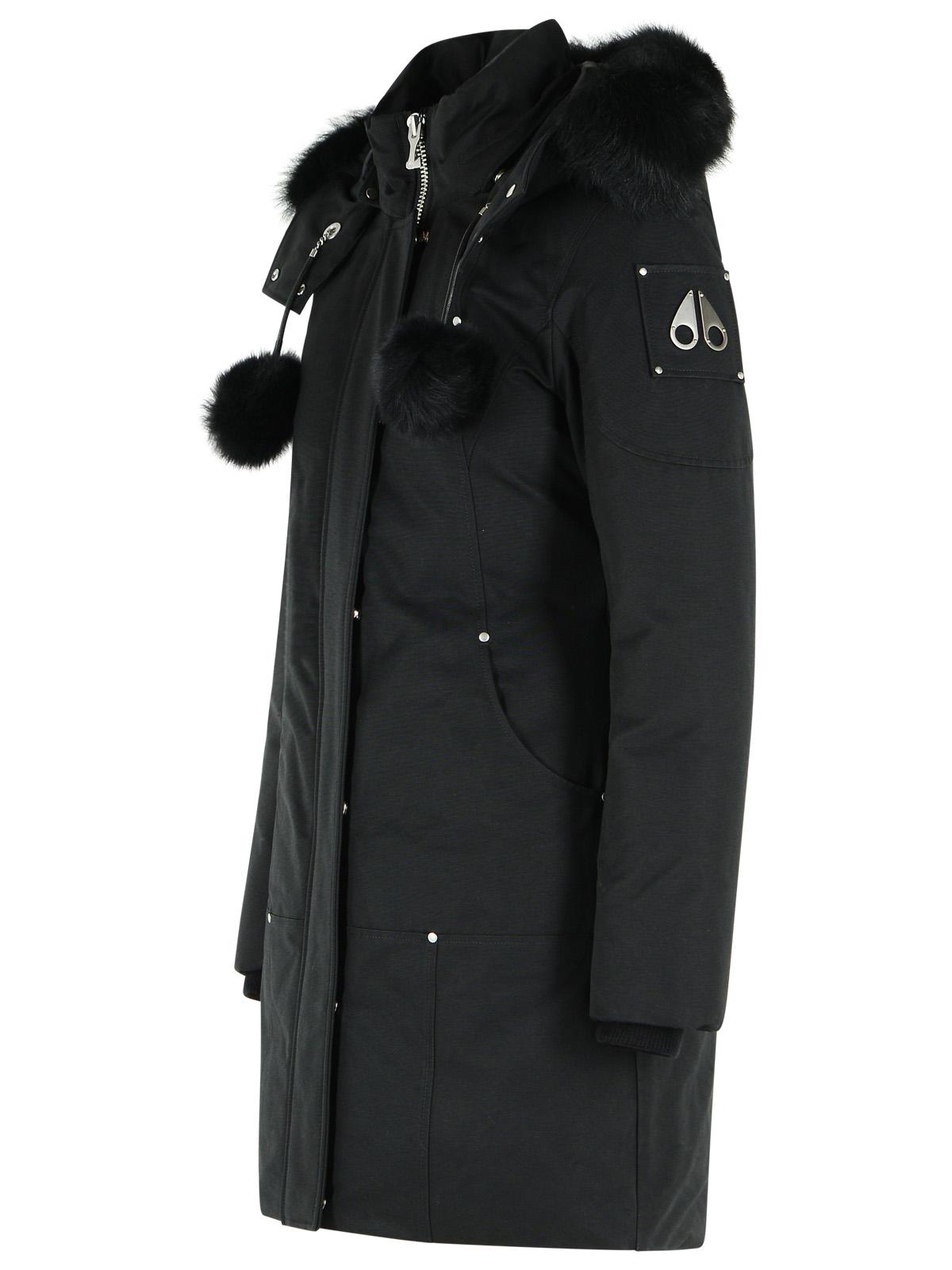 Moose Knuckles 'Stirling Original' Black Cotton Blend Parka Women MOOSE KNUCKLES