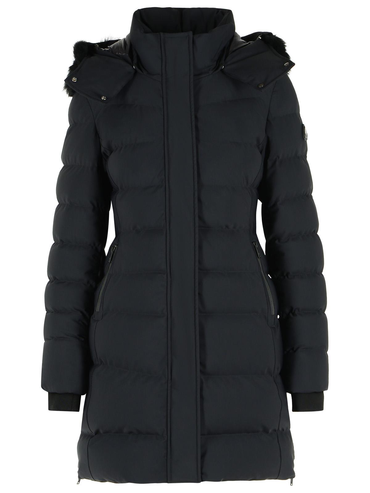 Moose Knuckles 'Watershed 3' Black Nylon Blend Parka Women MOOSE KNUCKLES