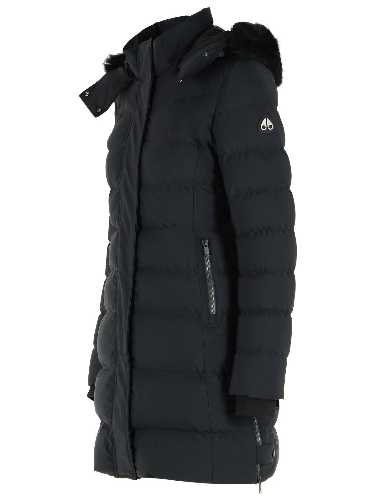 Moose Knuckles 'Watershed 3' Black Nylon Blend Parka Women MOOSE KNUCKLES