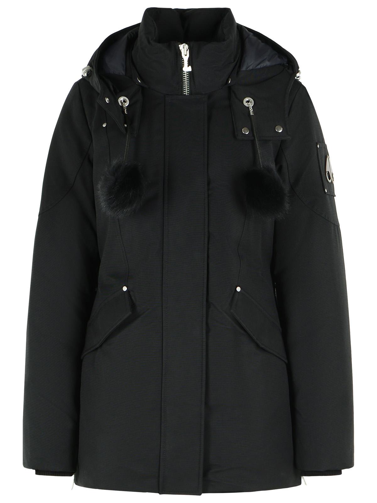 Moose Knuckles 'Original 3Q 2.0' Black Cotton Blend Down Jacket Women MOOSE KNUCKLES