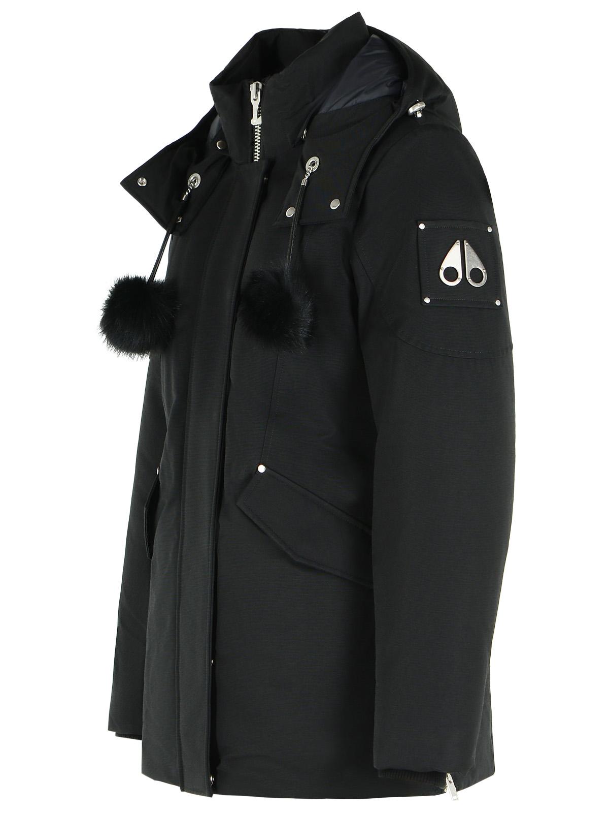 Moose Knuckles 'Original 3Q 2.0' Black Cotton Blend Down Jacket Women MOOSE KNUCKLES