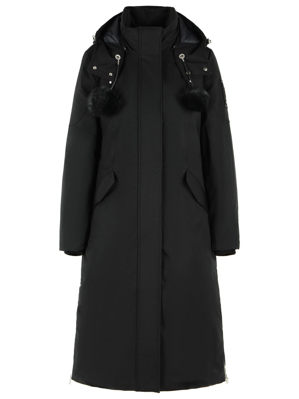 Moose Knuckles 'Original Stirling' Long Parka In Black Cotton Blend Women MOOSE KNUCKLES