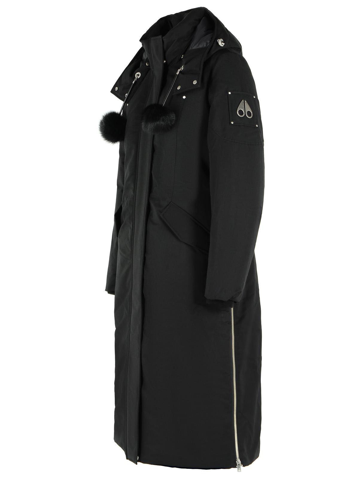 Moose Knuckles 'Original Stirling' Long Parka In Black Cotton Blend Women MOOSE KNUCKLES