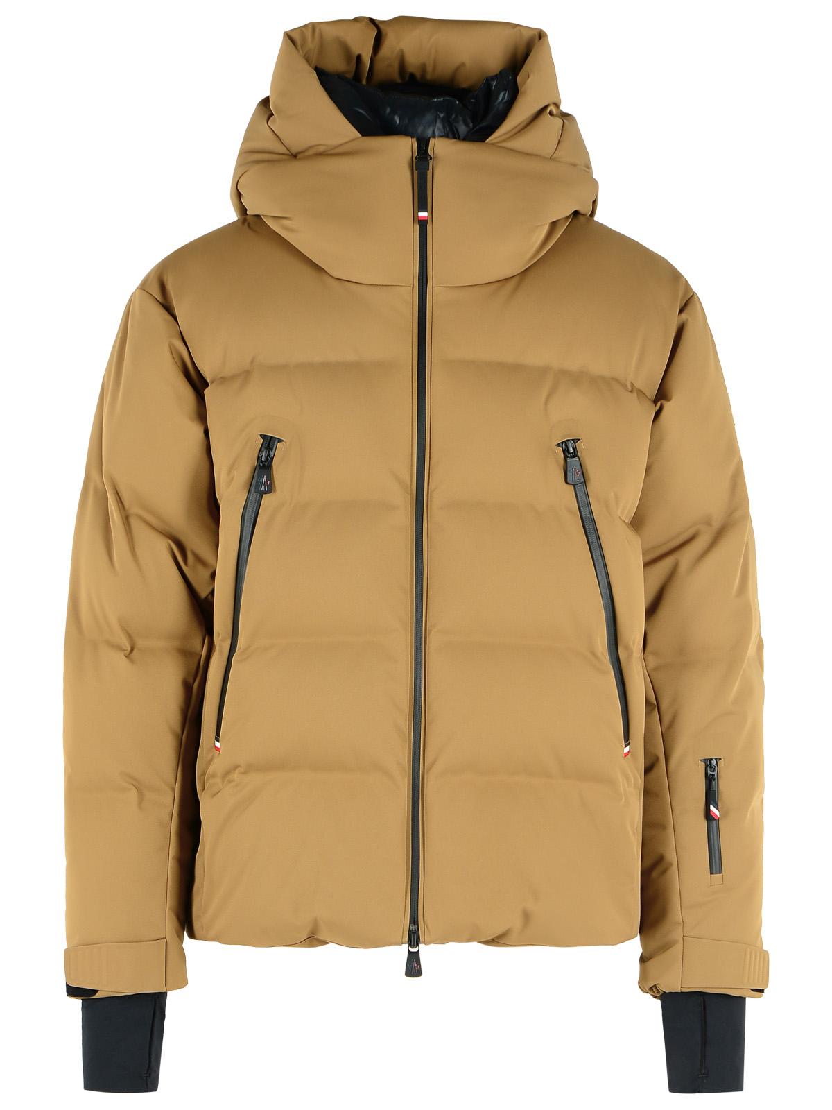 Moncler Grenoble Insulating 'Fellberg' Ski Jacket With Beige Polyamide Hood Men MONCLER GRENOBLE