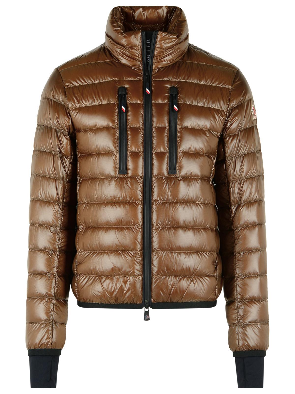 Moncler Grenoble 'Hers' Foldable Insulated Ski Jacket In Brown Polyamide Men MONCLER GRENOBLE