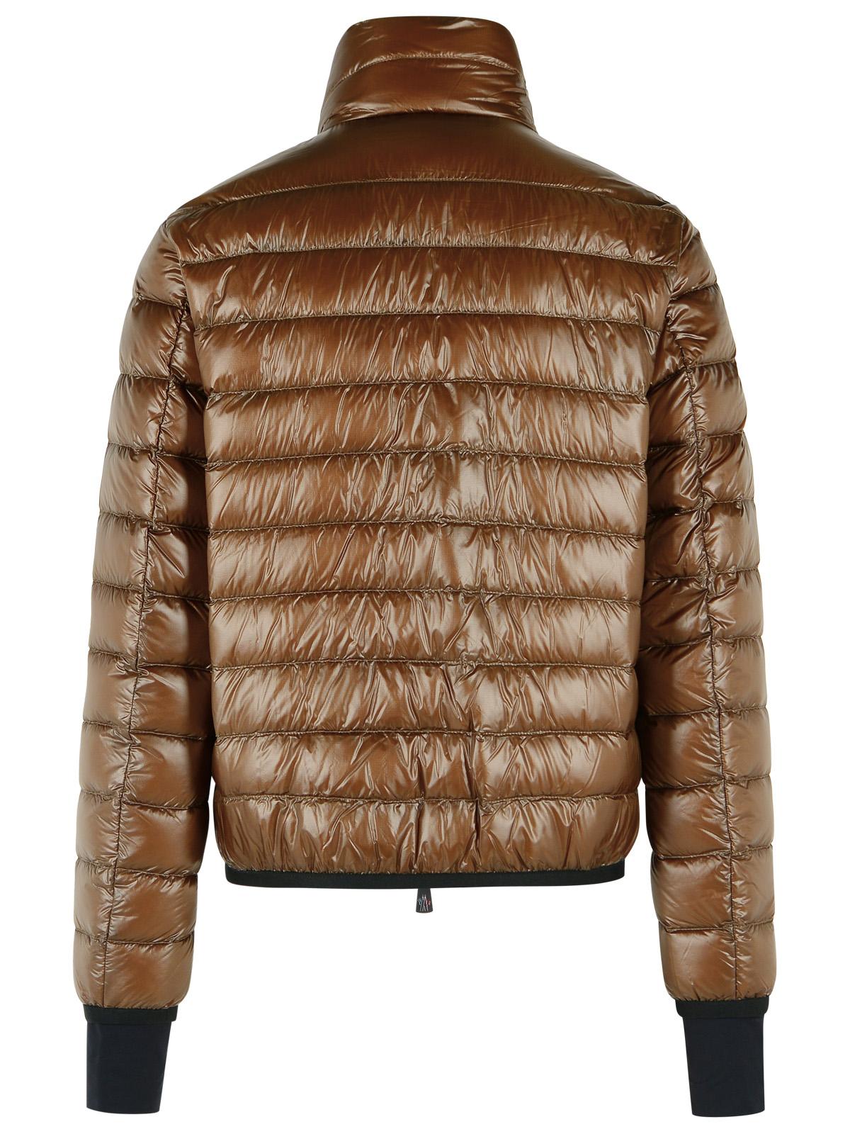 Moncler Grenoble 'Hers' Foldable Insulated Ski Jacket In Brown Polyamide Men MONCLER GRENOBLE