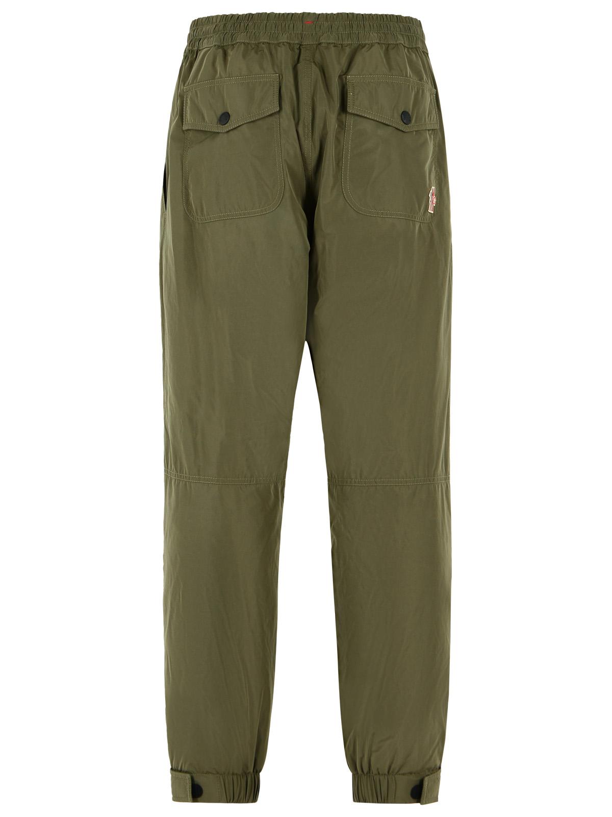 Moncler Grenoble 'Jogger' Green Polyester Pants Men MONCLER GRENOBLE
