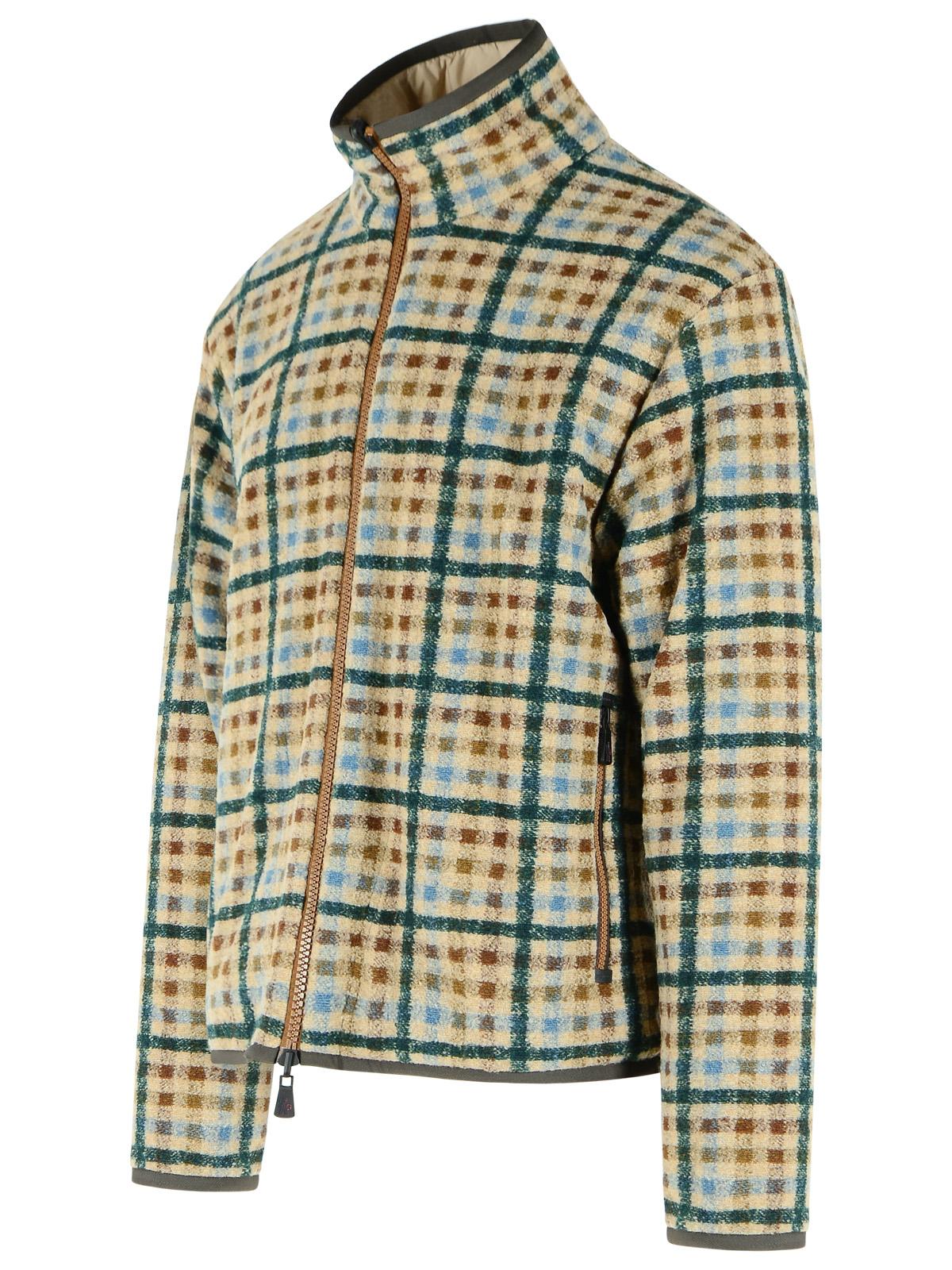 Moncler Grenoble Reversible Teddy-Effect Sweatshirt With Zip In Beige Polyester Blend Men MONCLER GRENOBLE
