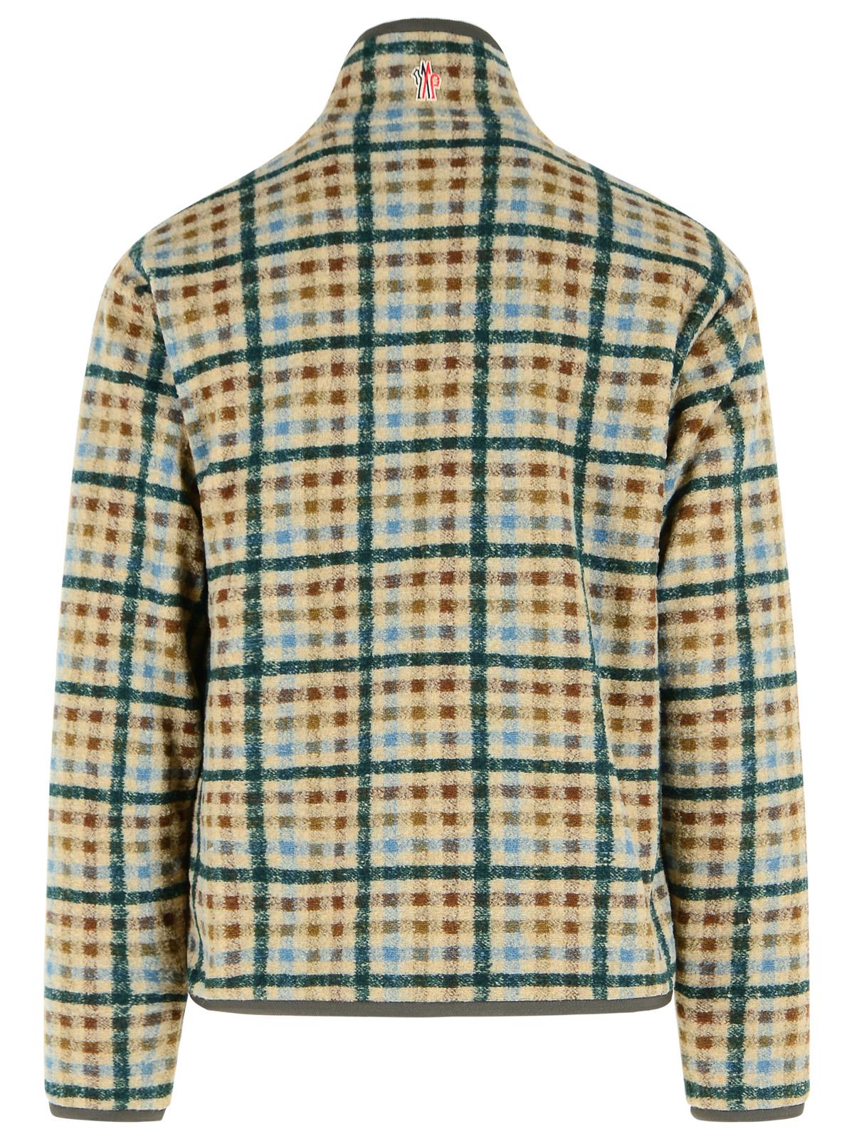 Moncler Grenoble Reversible Teddy-Effect Sweatshirt With Zip In Beige Polyester Blend Men MONCLER GRENOBLE