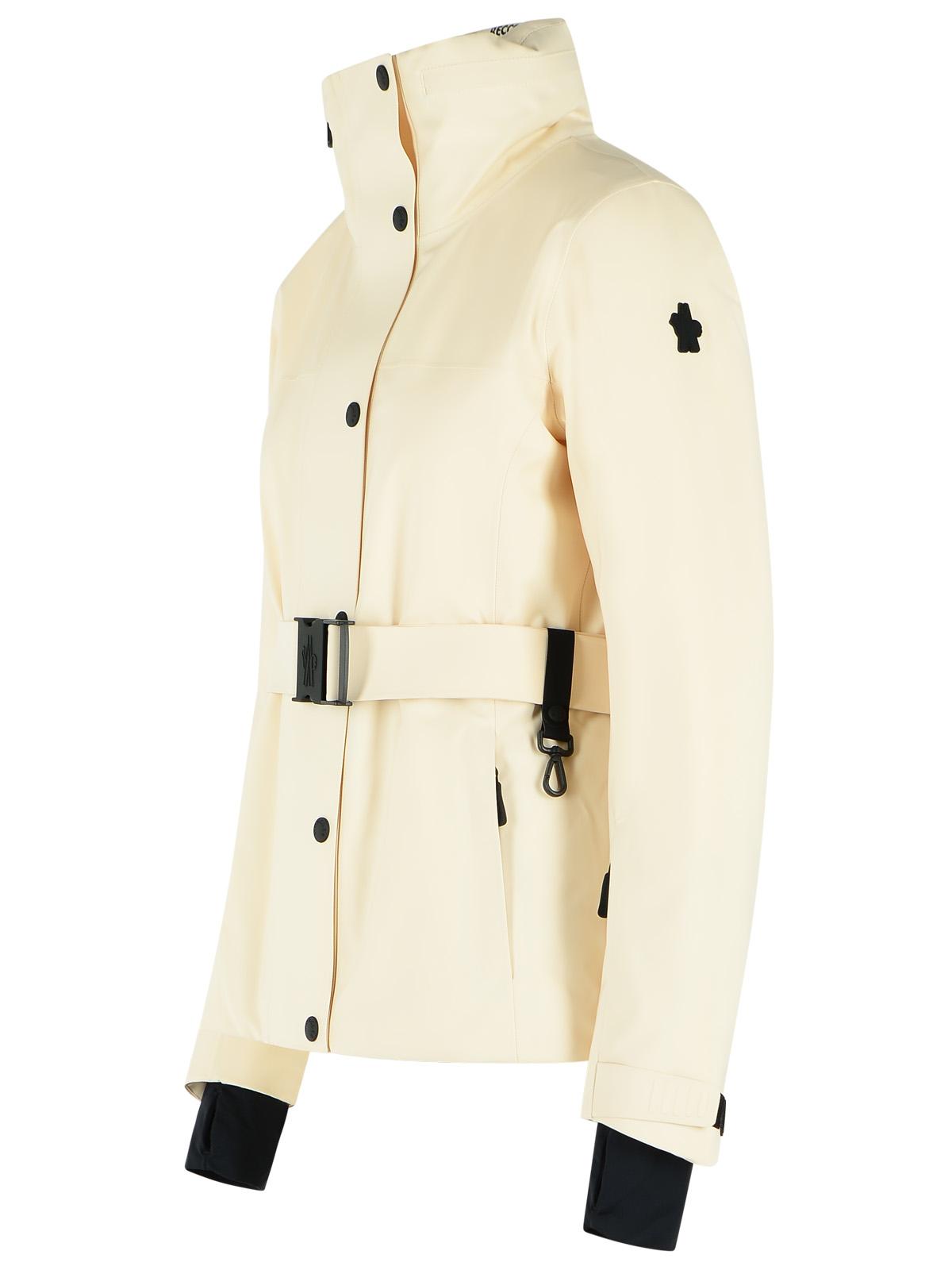 Moncler Grenoble 'Hainets' Insulating Ski Jacket In Ivory White Polyester Women MONCLER GRENOBLE