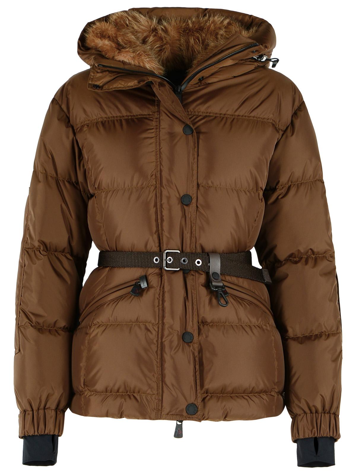 Moncler Grenoble 'Salastrains' Insulated Ski Jacket In Brown Polyamide Women MONCLER GRENOBLE