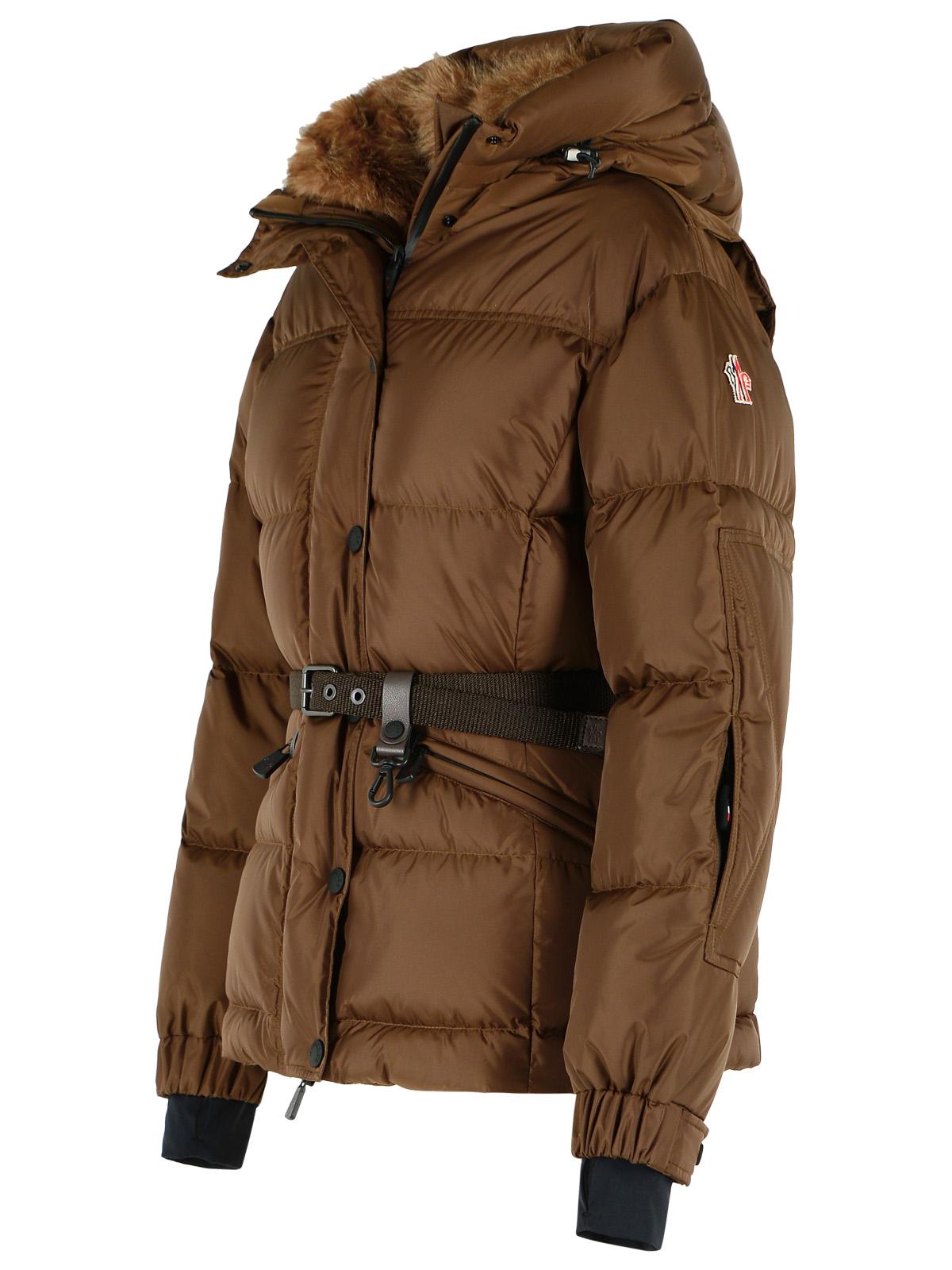 Moncler Grenoble 'Salastrains' Insulated Ski Jacket In Brown Polyamide Women MONCLER GRENOBLE