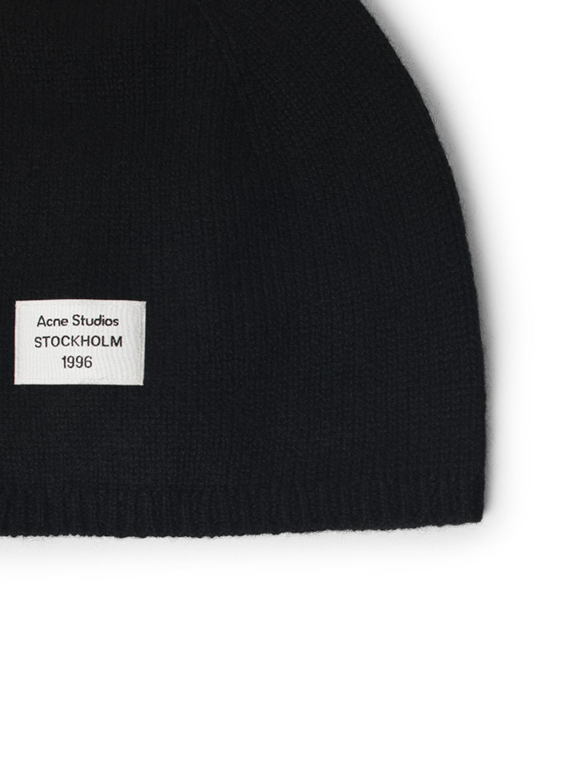 Acne Studios Black Cashmere Beanie Men ACNE STUDIOS